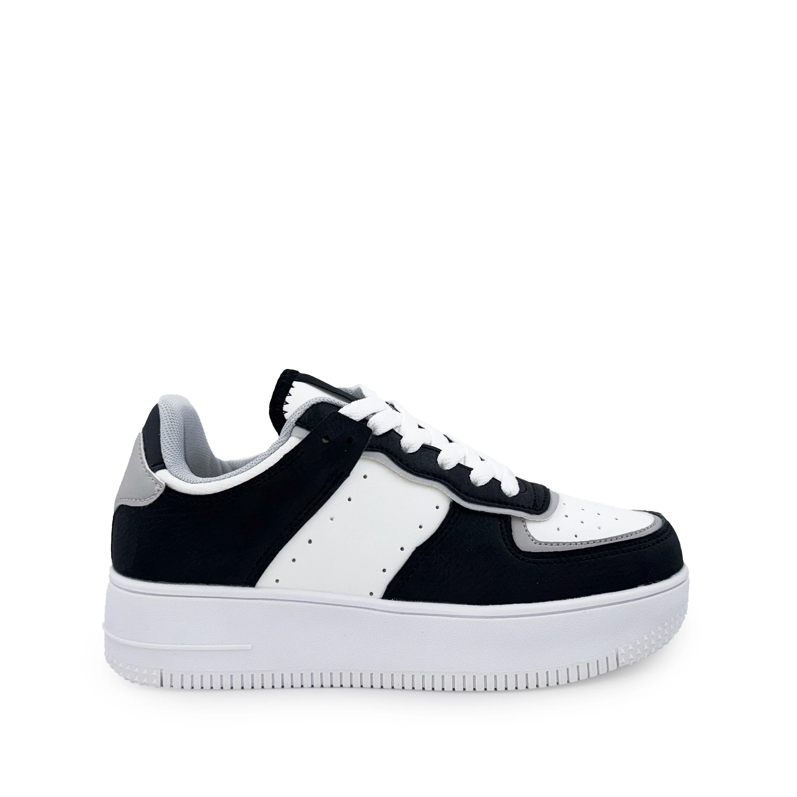 Eden Monochrome Street Style Platform Sneakers - Image 4