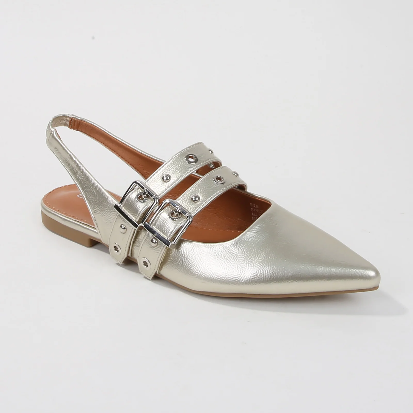Fabiola Patent Buckle Slingback Flats - Image 16