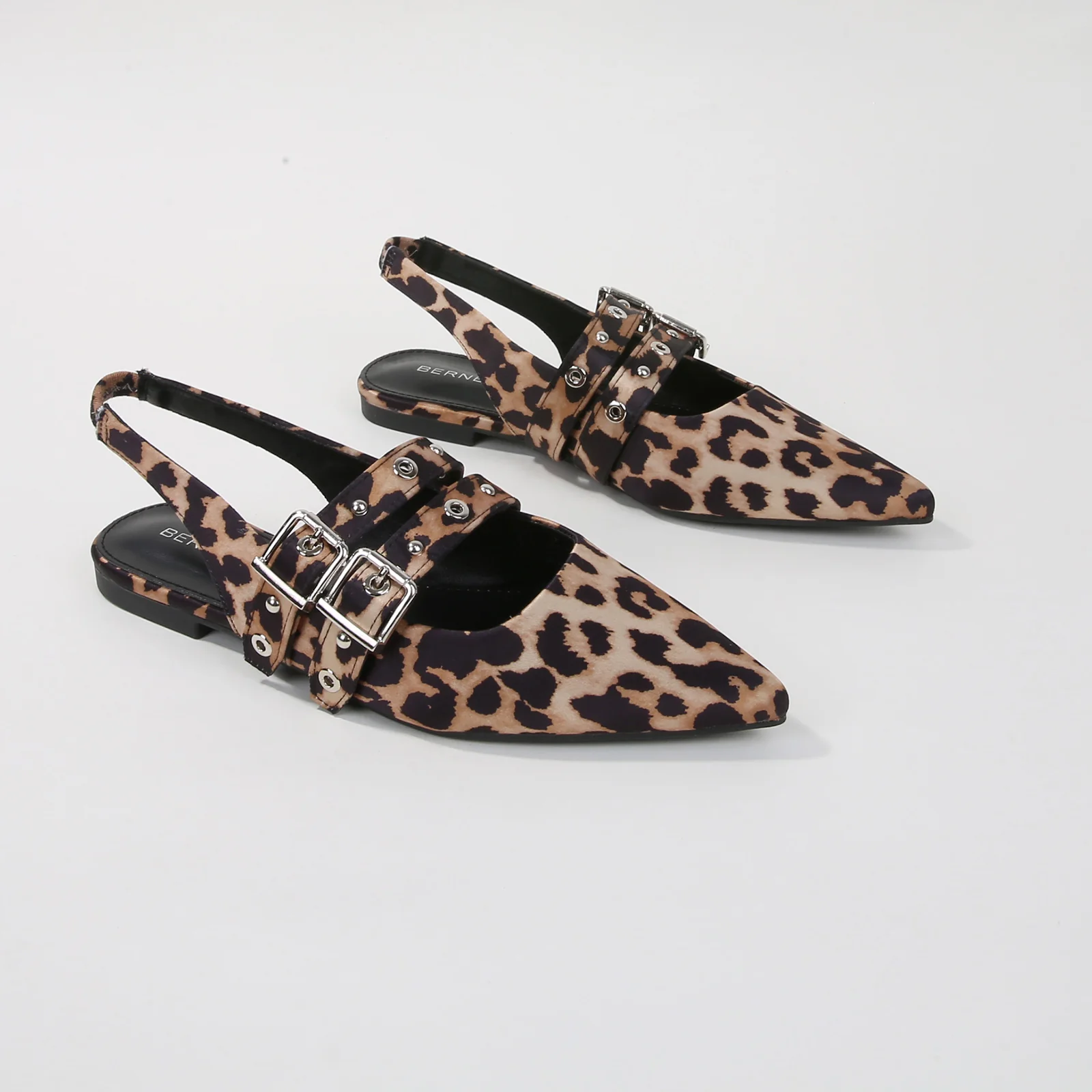 Fabiola Patent Buckle Slingback Flats - Image 3