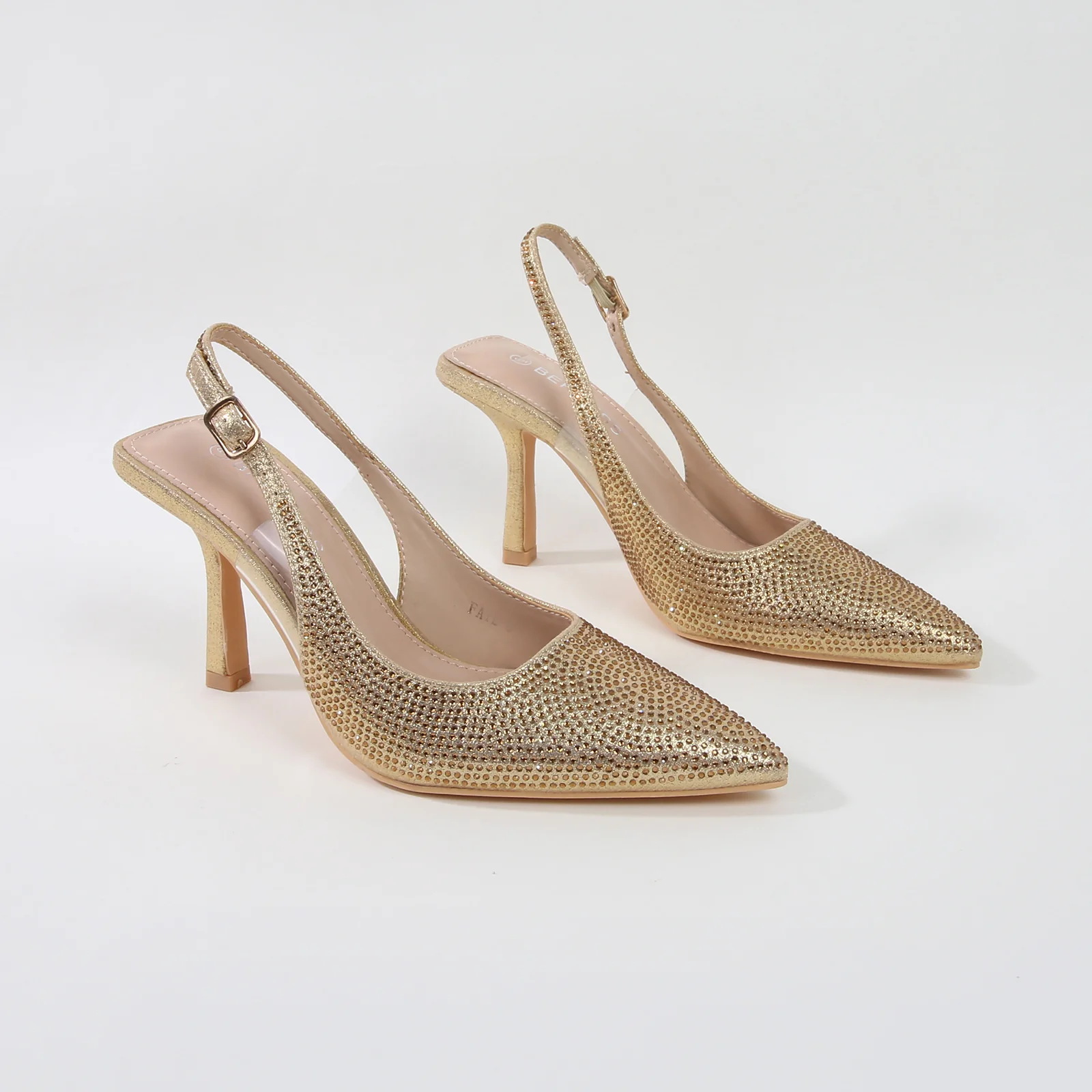 Faye Shimmering Slingback Heels - Image 3