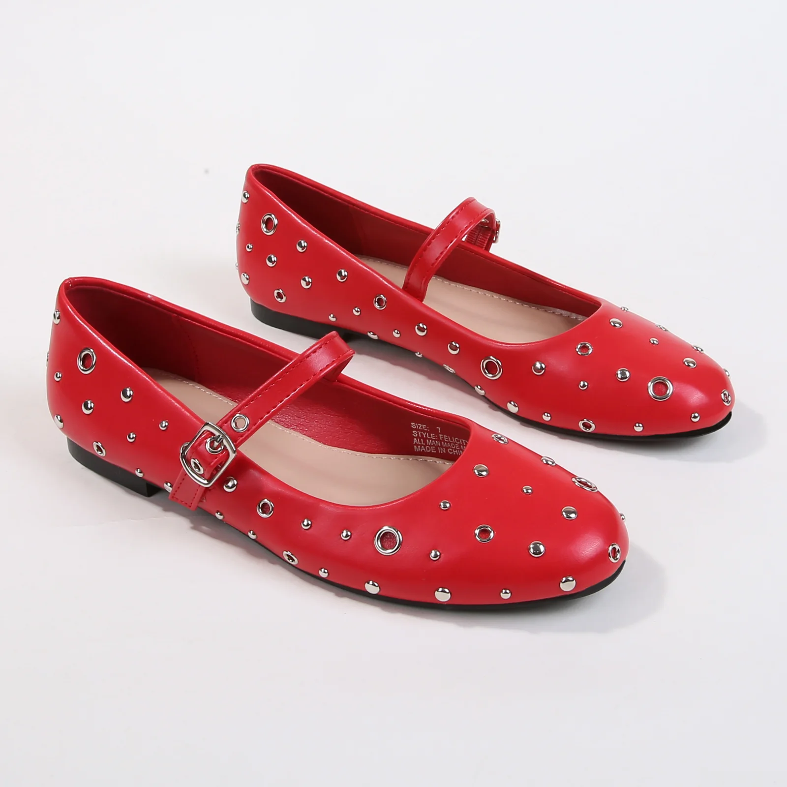 Felicity Studded Mary Jane Flats - Image 16