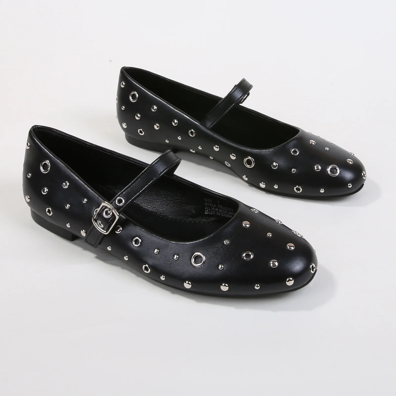 Felicity Studded Mary Jane Flats - Image 6