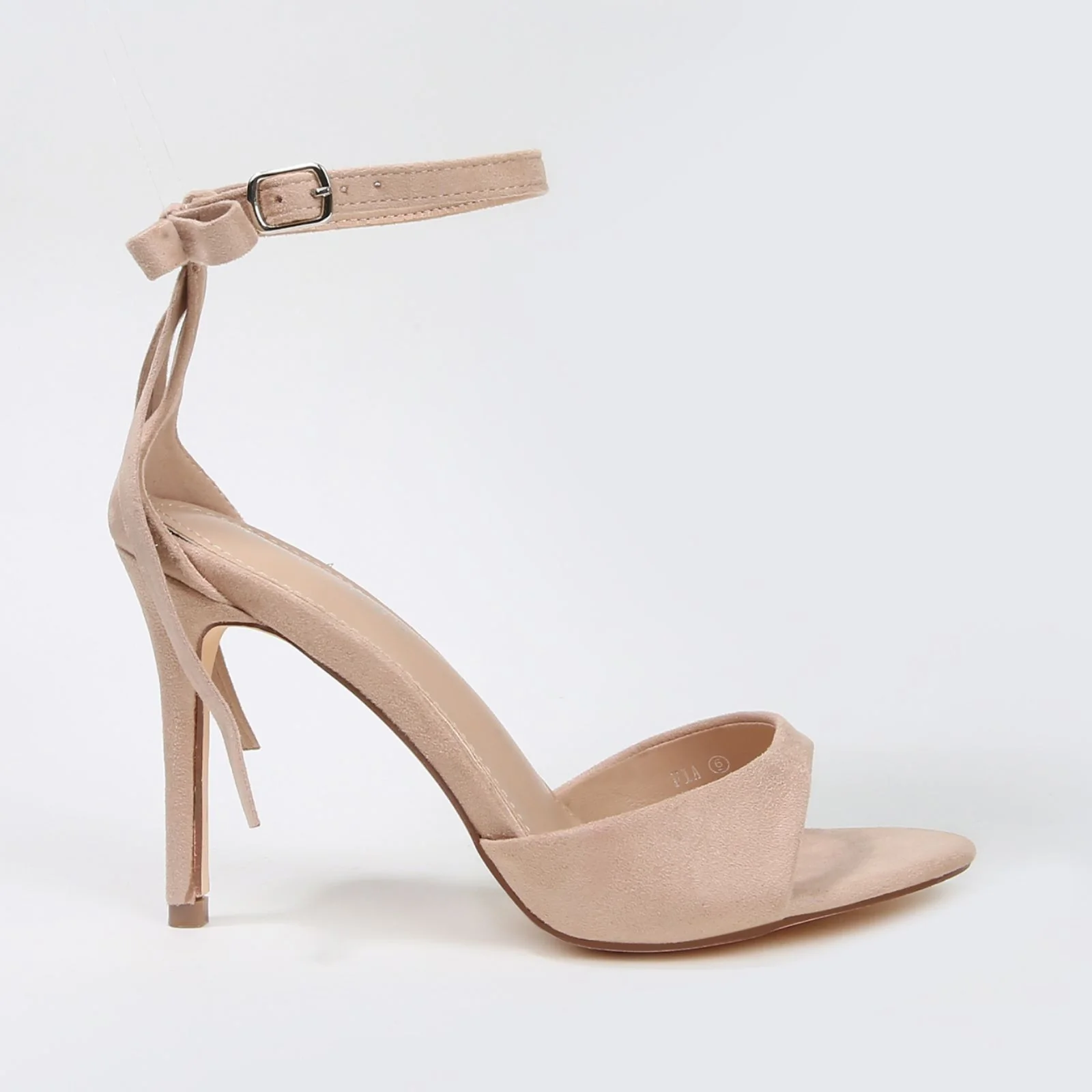 Fia Stiletto Heels with Ankle Strap Back Bow - Image 12