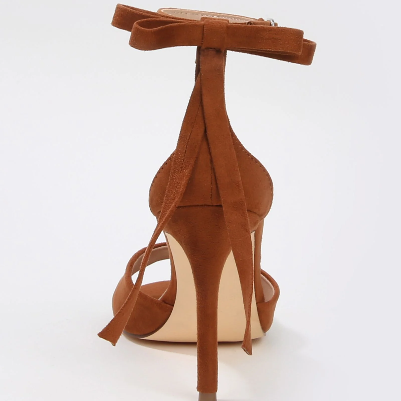 Fia Stiletto Heels with Ankle Strap Back Bow - Image 3