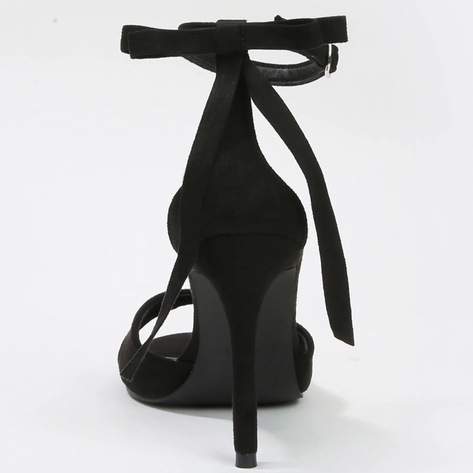 Fia Stiletto Heels with Ankle Strap Back Bow - Image 8