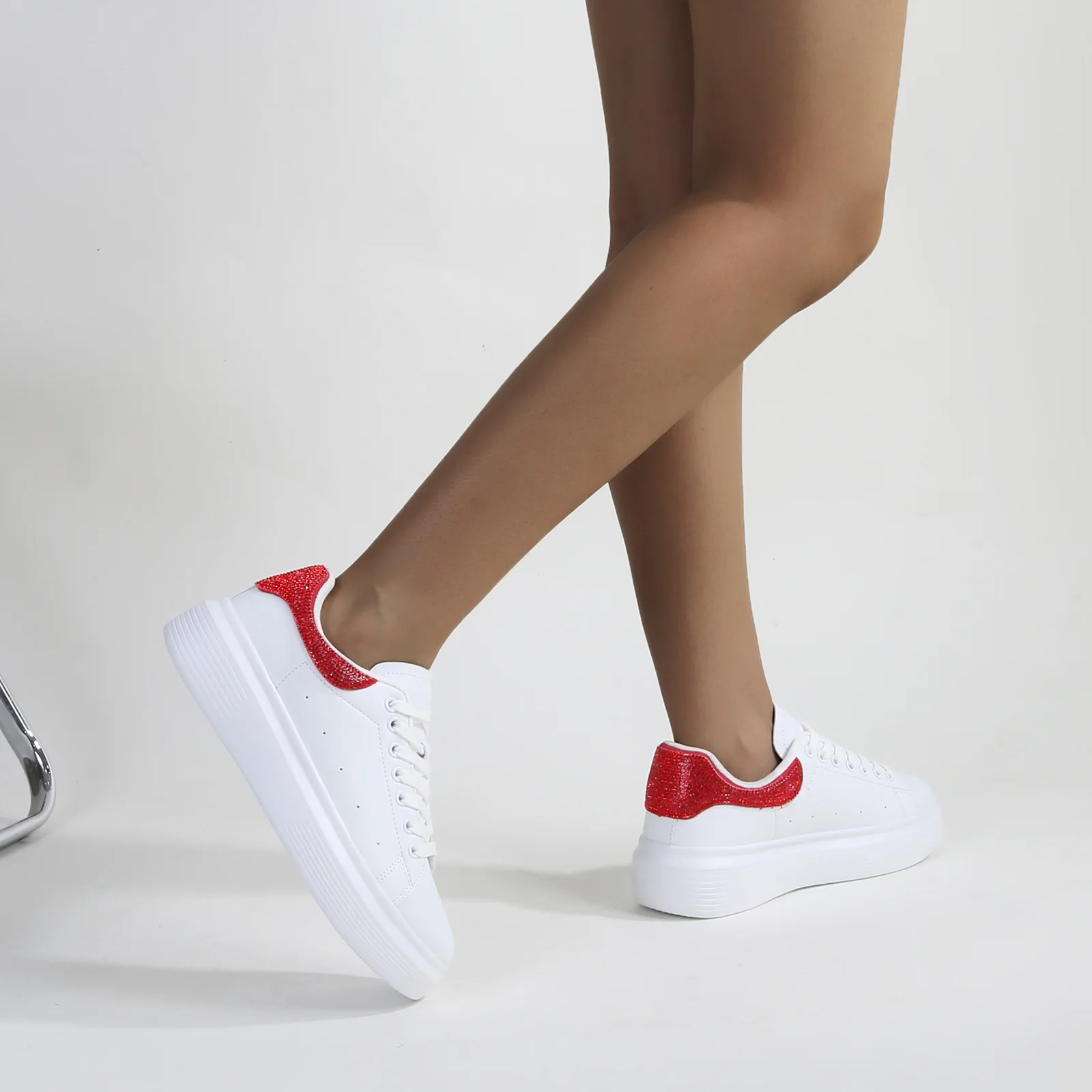 Fortuna Platform Sneaker with Rhinestone Accent - Image 18