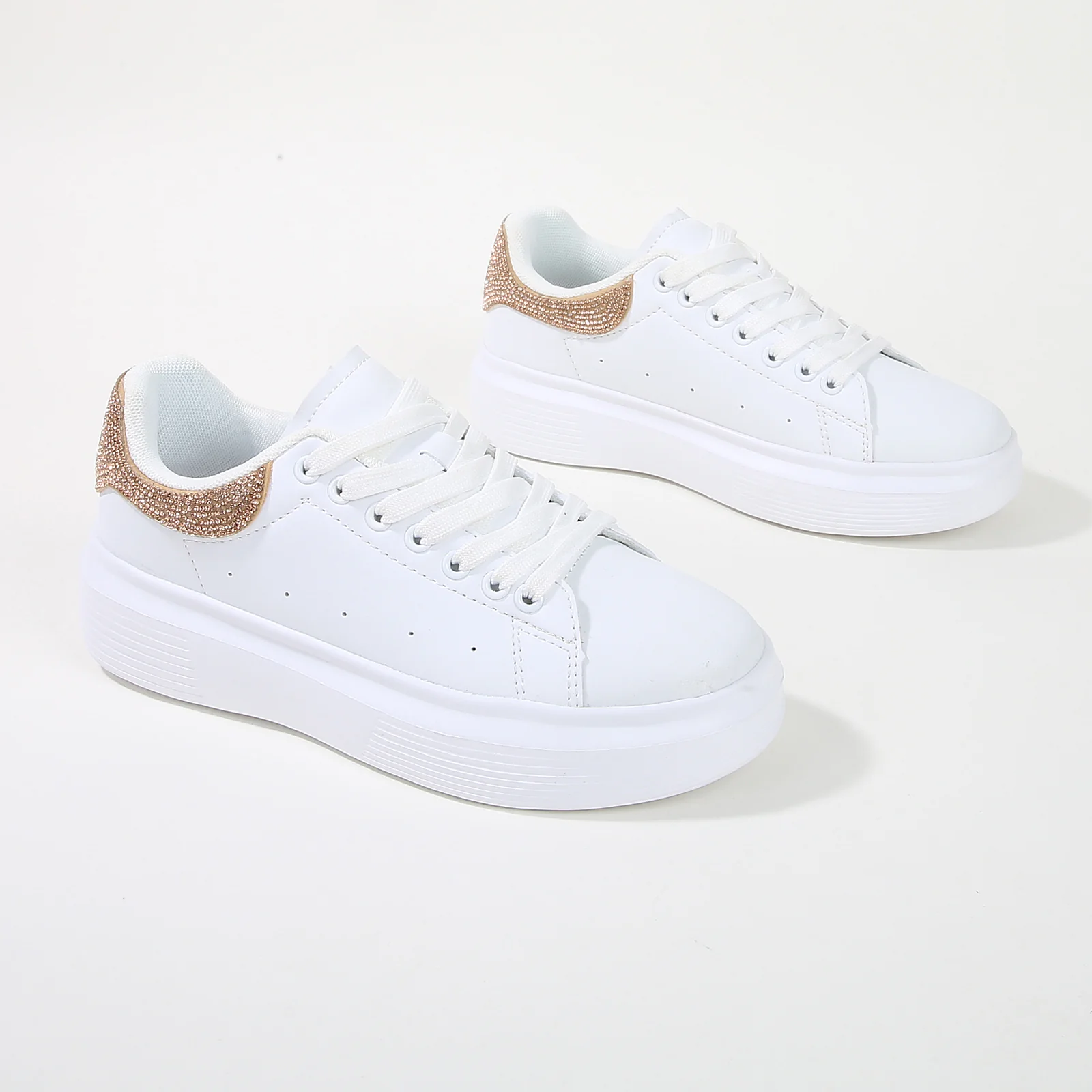 Fortuna Platform Sneaker with Rhinestone Accent - Image 8