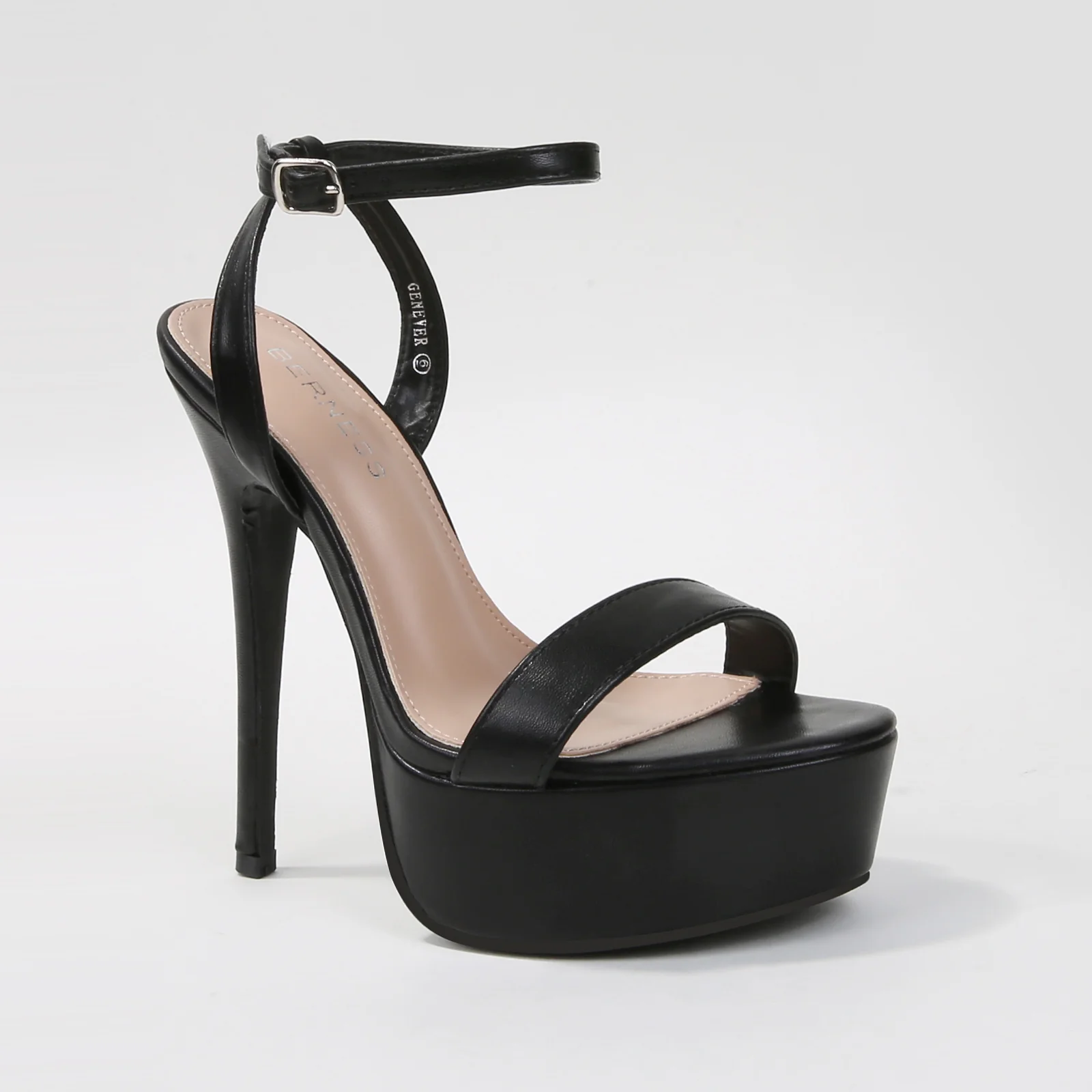 Genever Platform Ankle Strap Stiletto Heeled Sandals - Image 5