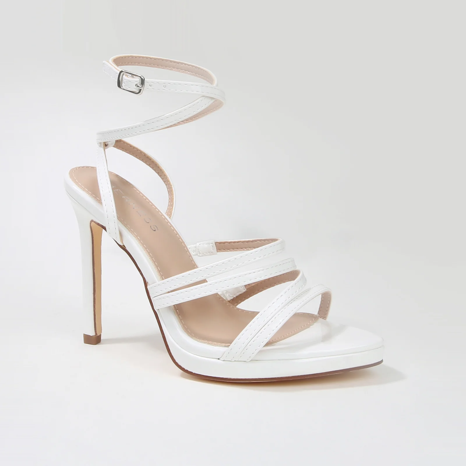 Herlinda Strappy Ankle Wrap Stiletto Heel Sandals - Image 13