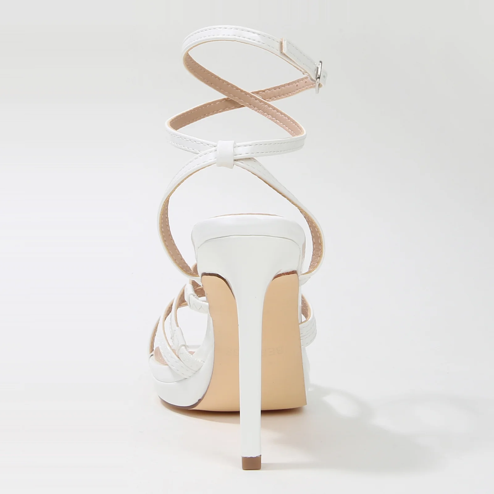 Herlinda Strappy Ankle Wrap Stiletto Heel Sandals - Image 14