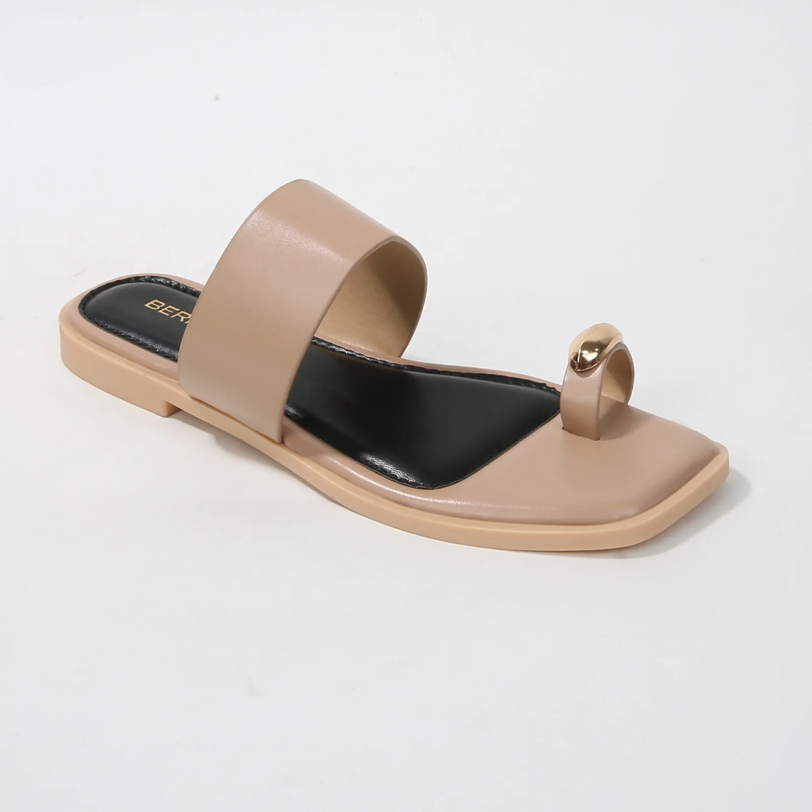 Kamila Toe-Loop Slide Sandals with Metallic Accent - Image 16