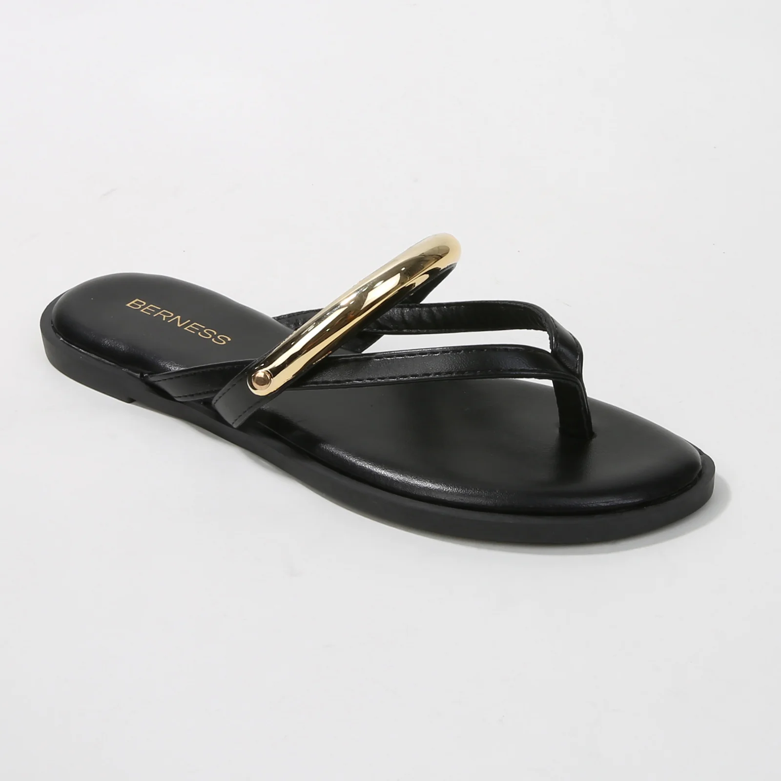 Kara Metal Ring Thong Sandals with Slim Straps - Image 9