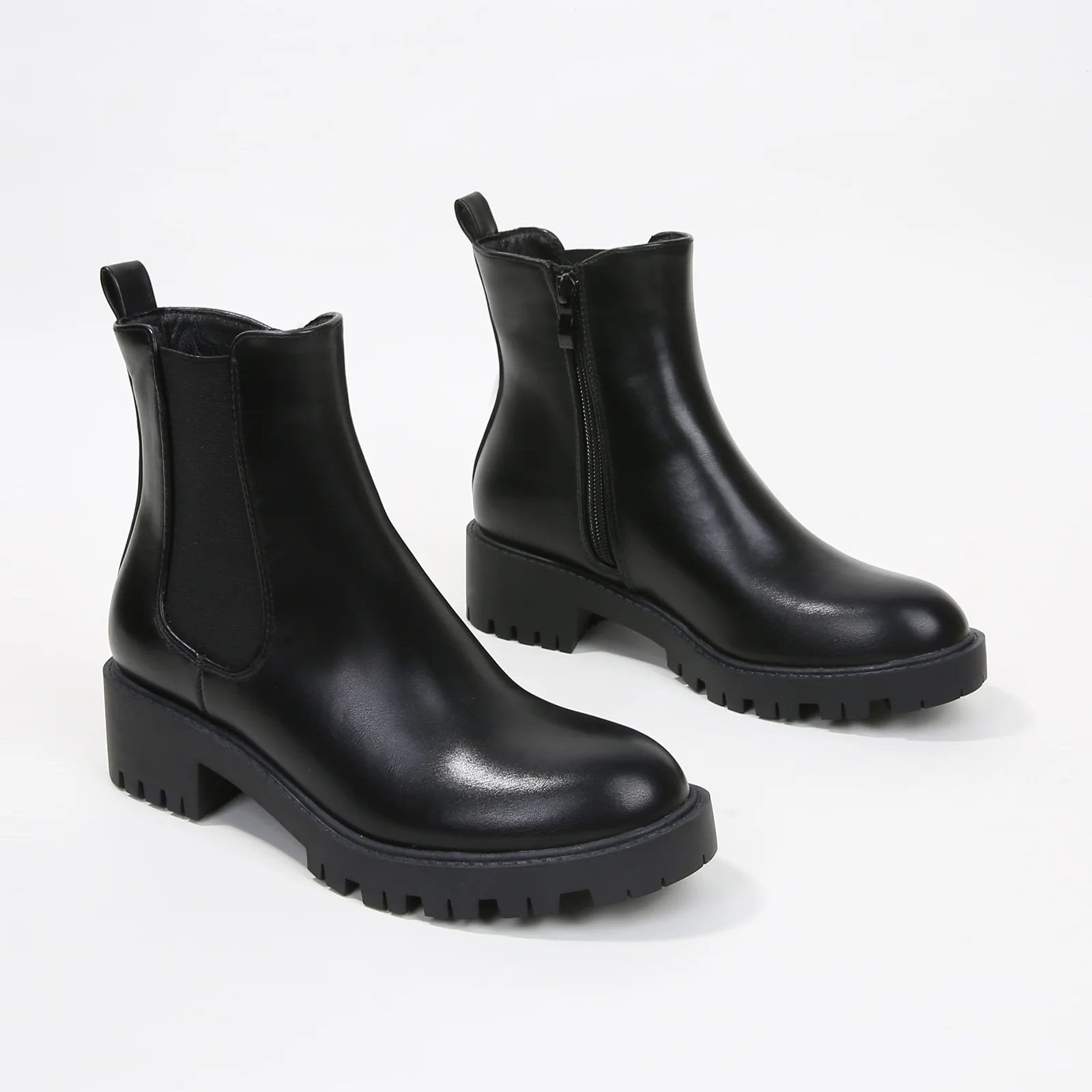 Kaya Faux Leather Chelsea Ankle Boots - Image 7