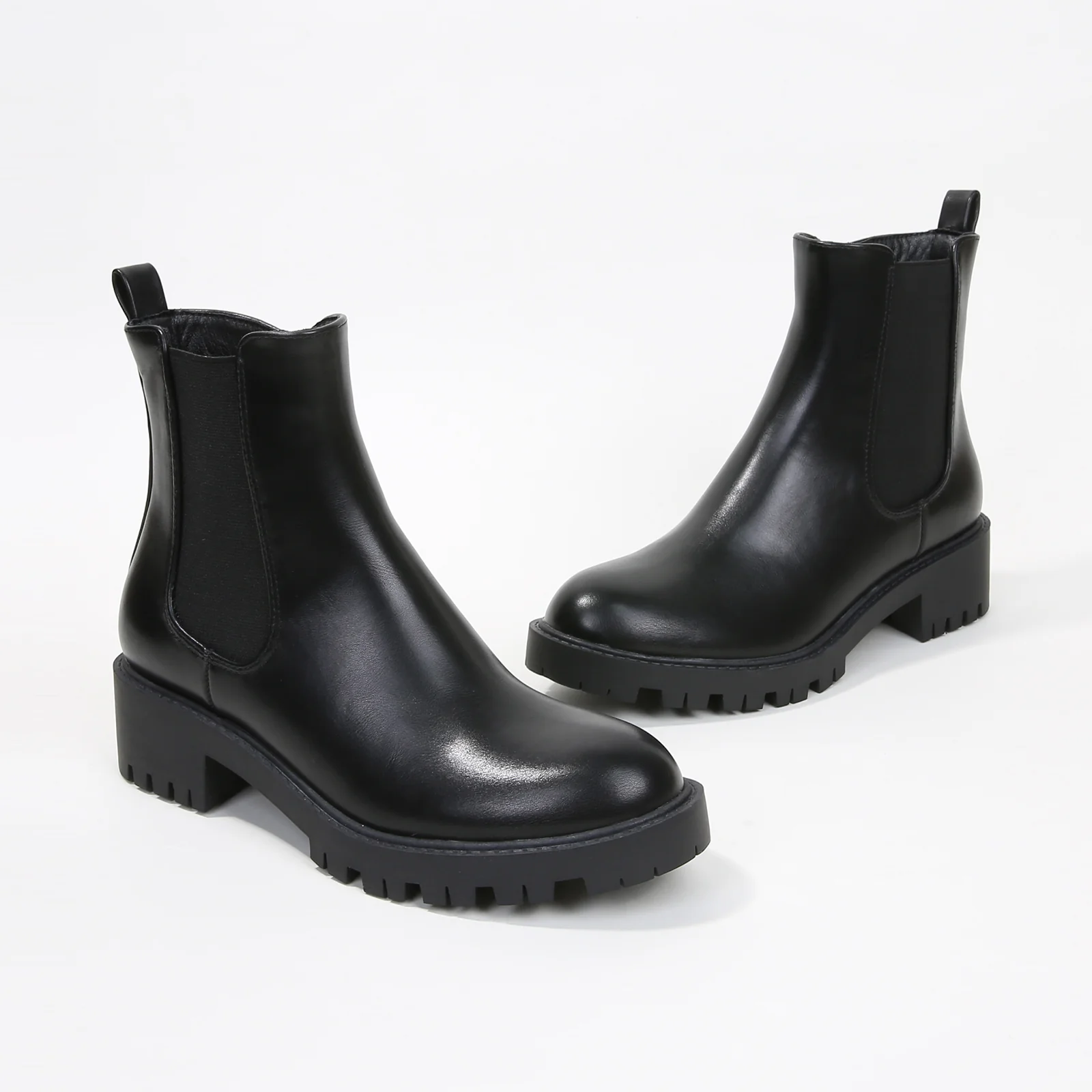 Kaya Faux Leather Chelsea Ankle Boots - Image 8