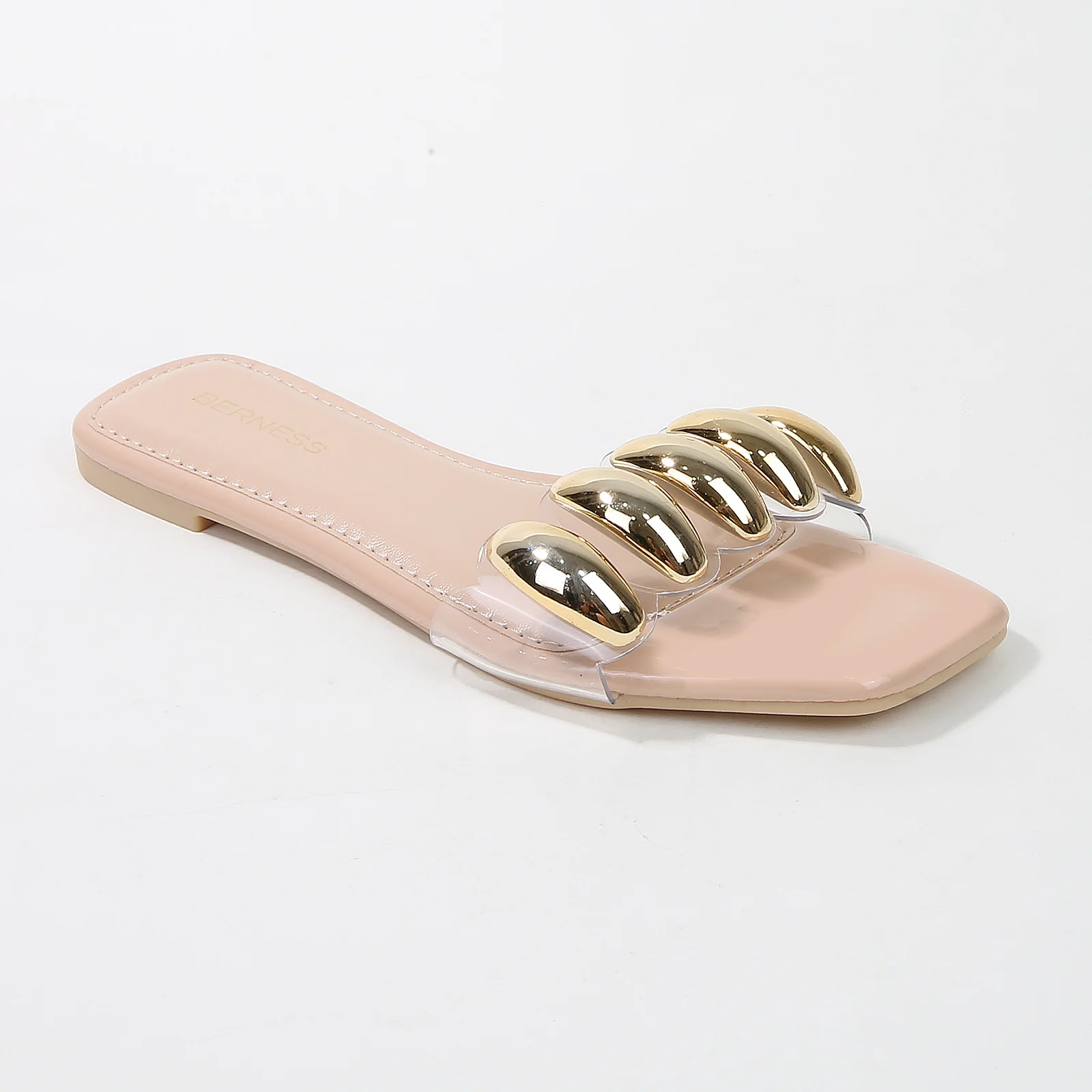 Kiki Embellished Clear Strap Slide Sandals - Image 16