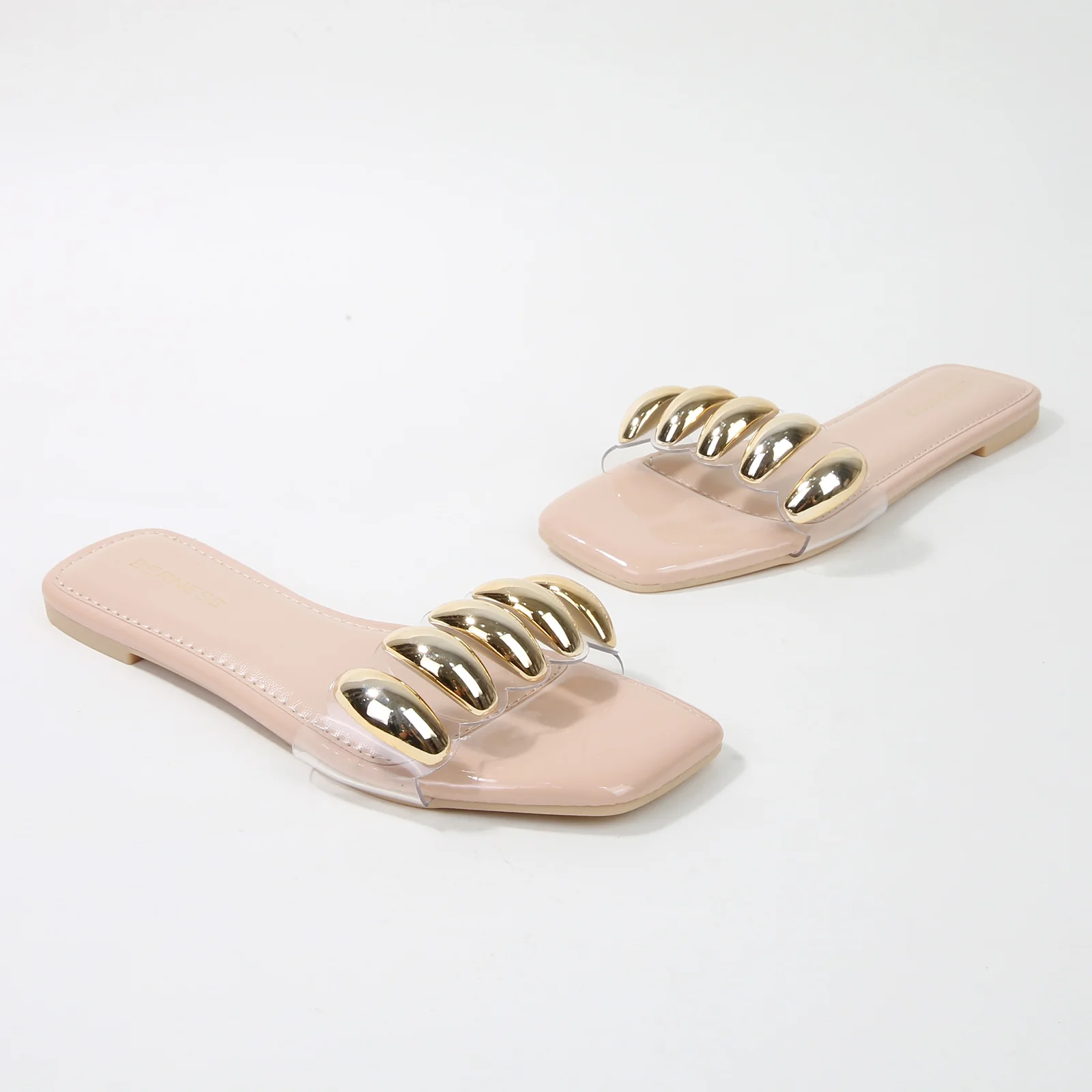 Kiki Embellished Clear Strap Slide Sandals - Image 18