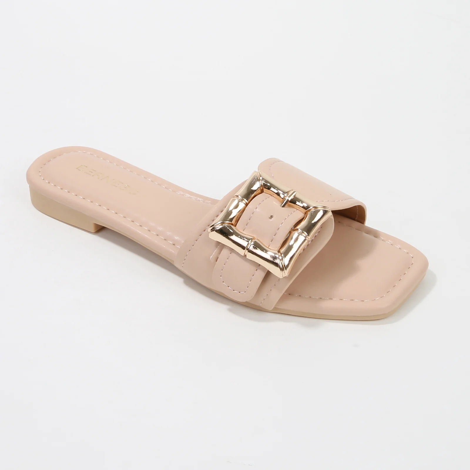 Kimberly Buckle Slide Flat Sandals - Image 13
