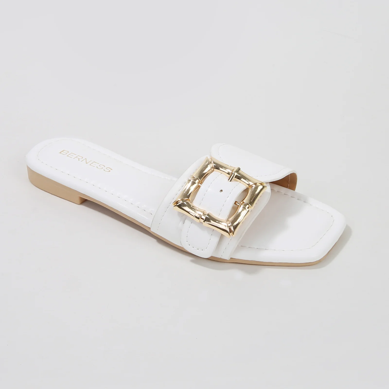 Kimberly Buckle Slide Flat Sandals - Image 17