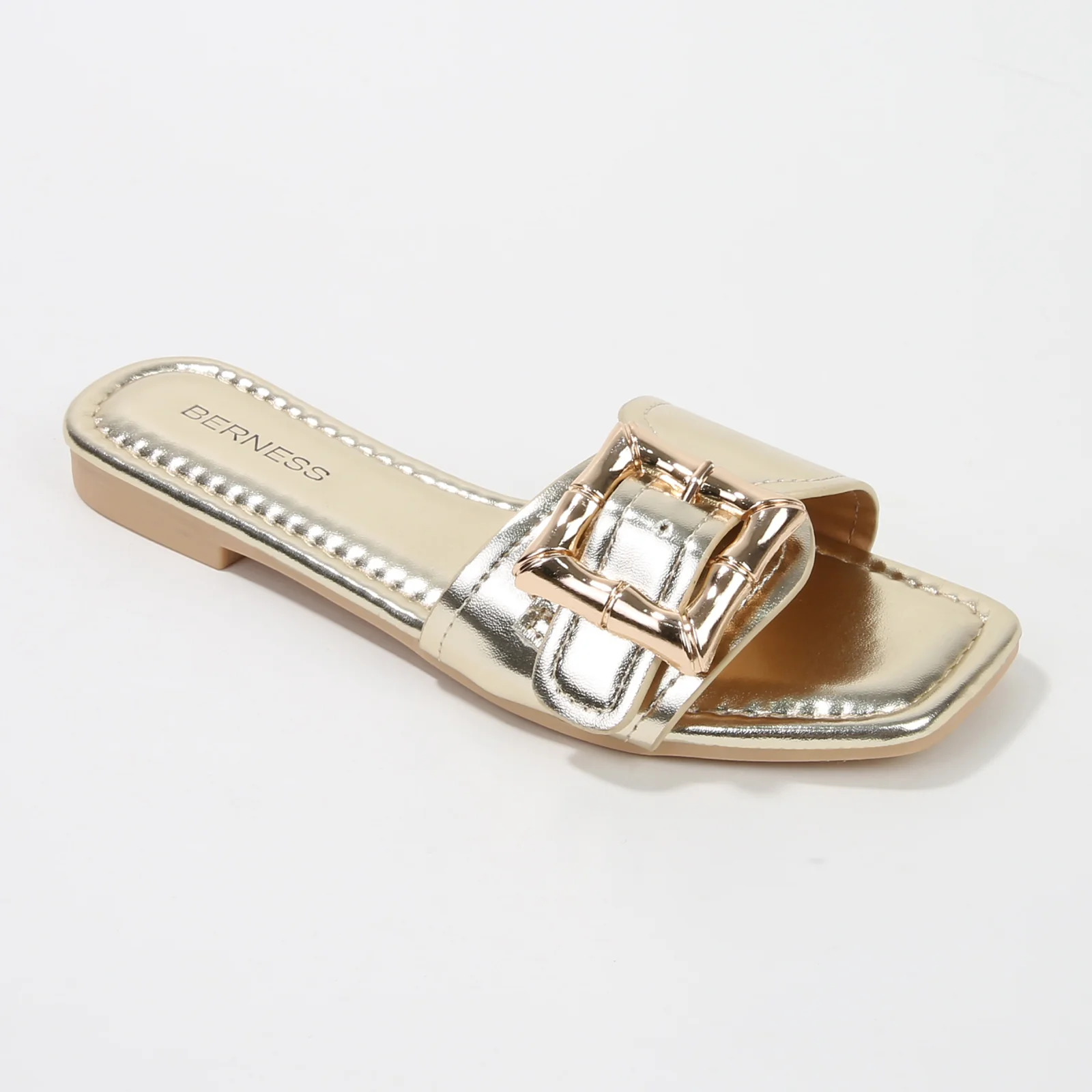 Kimberly Buckle Slide Flat Sandals - Image 5