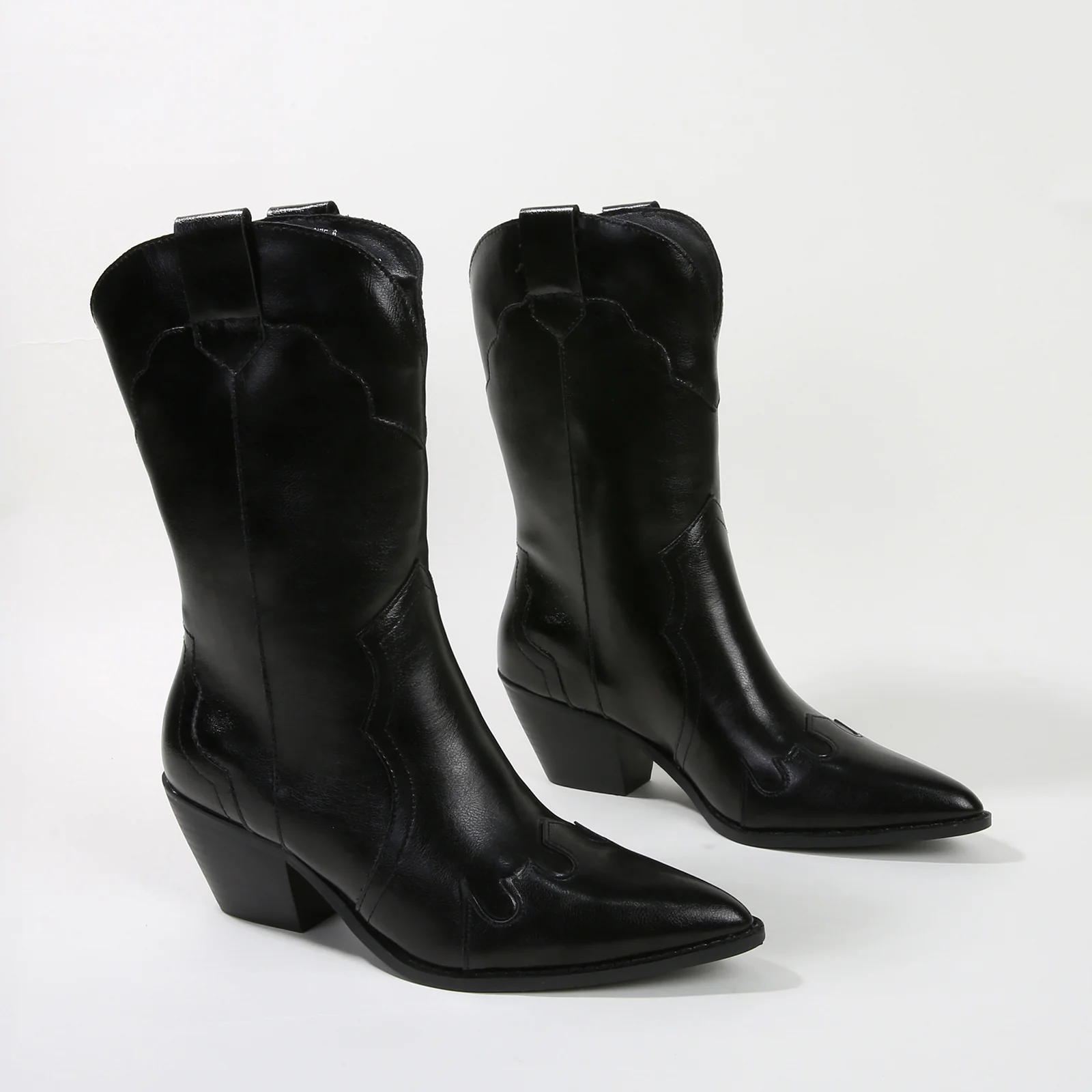 Kitty Metallic Cowboy Ankle Boots - Image 22