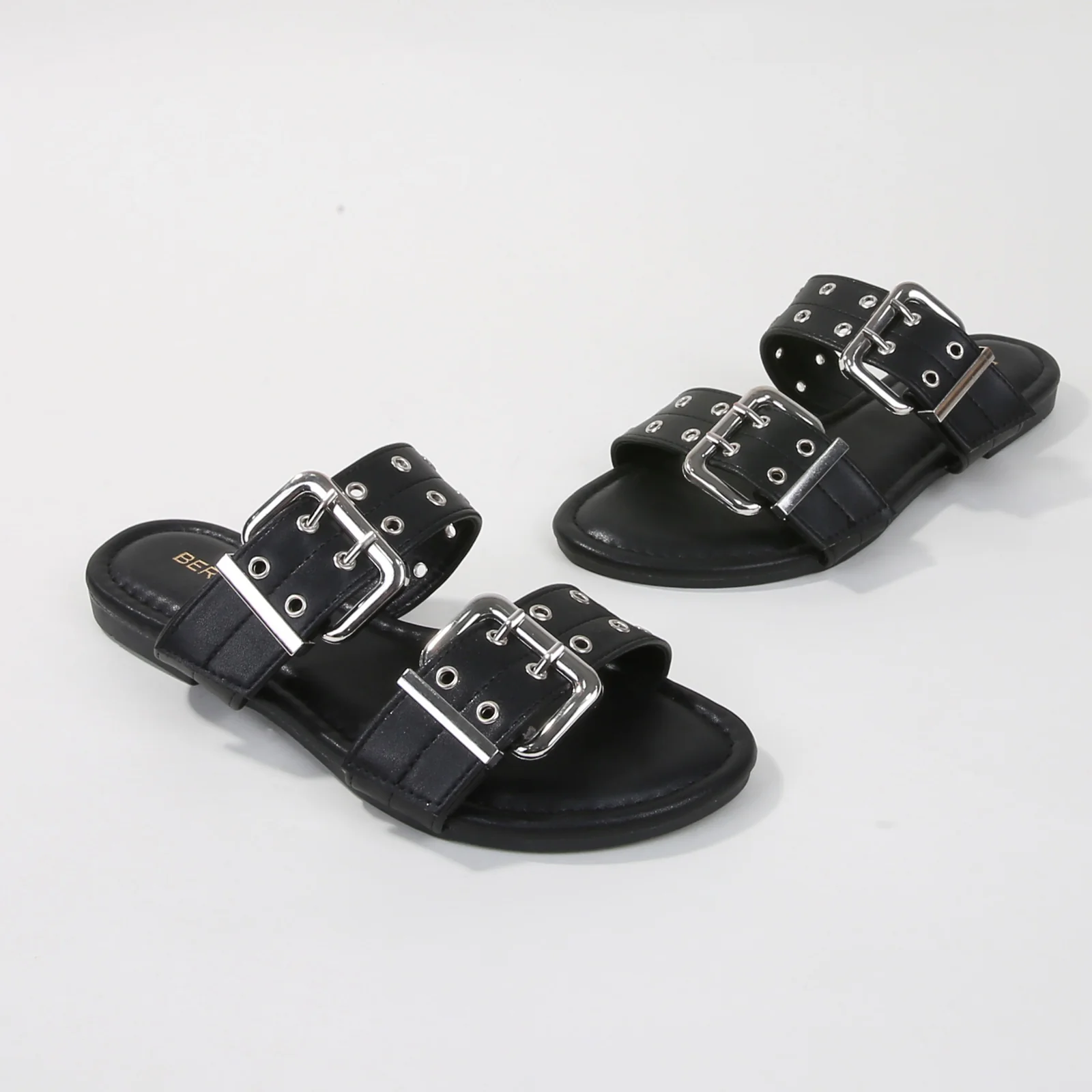 Kyle Double Buckle Slide Sandals - Image 12