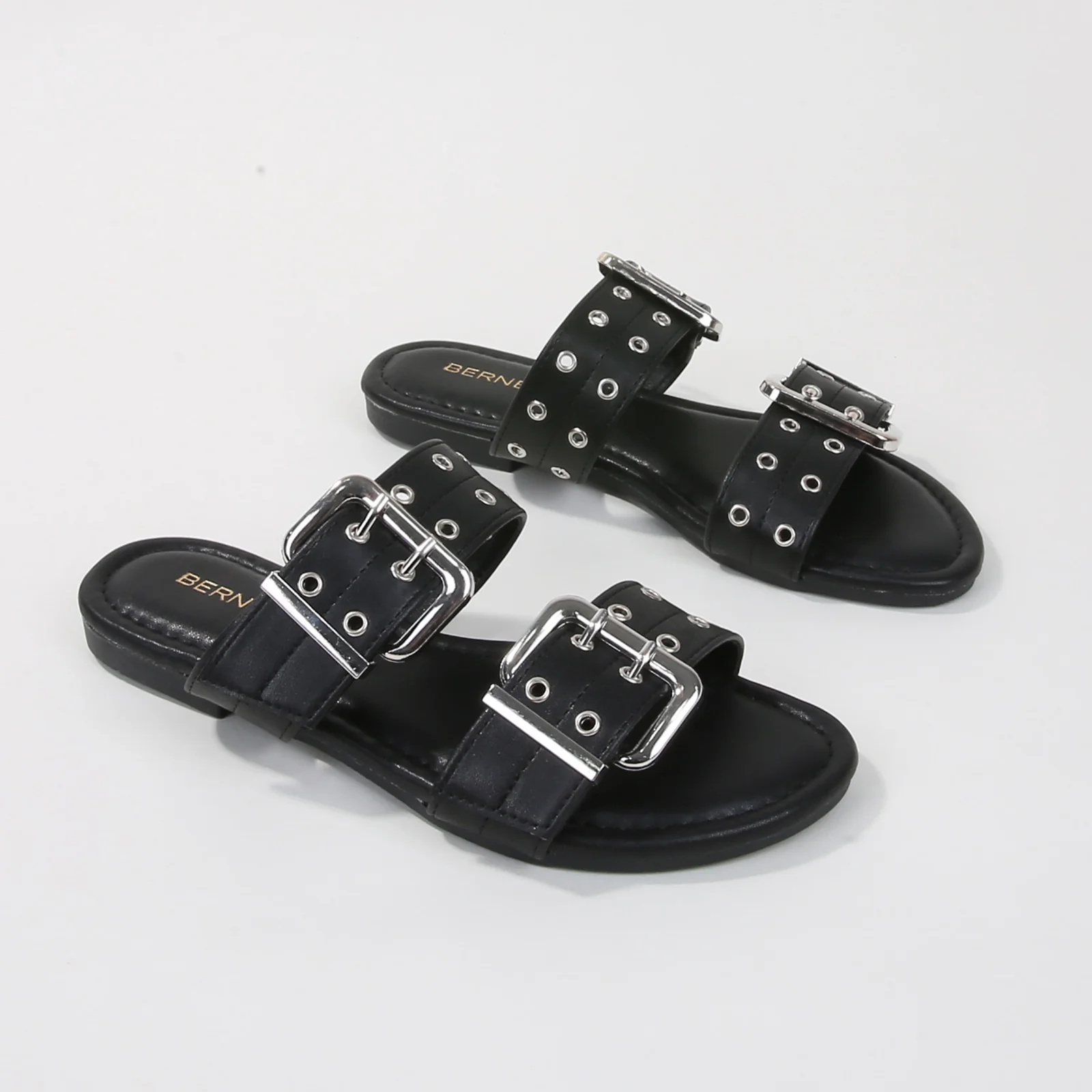Kyle Double Buckle Slide Sandals - Image 13