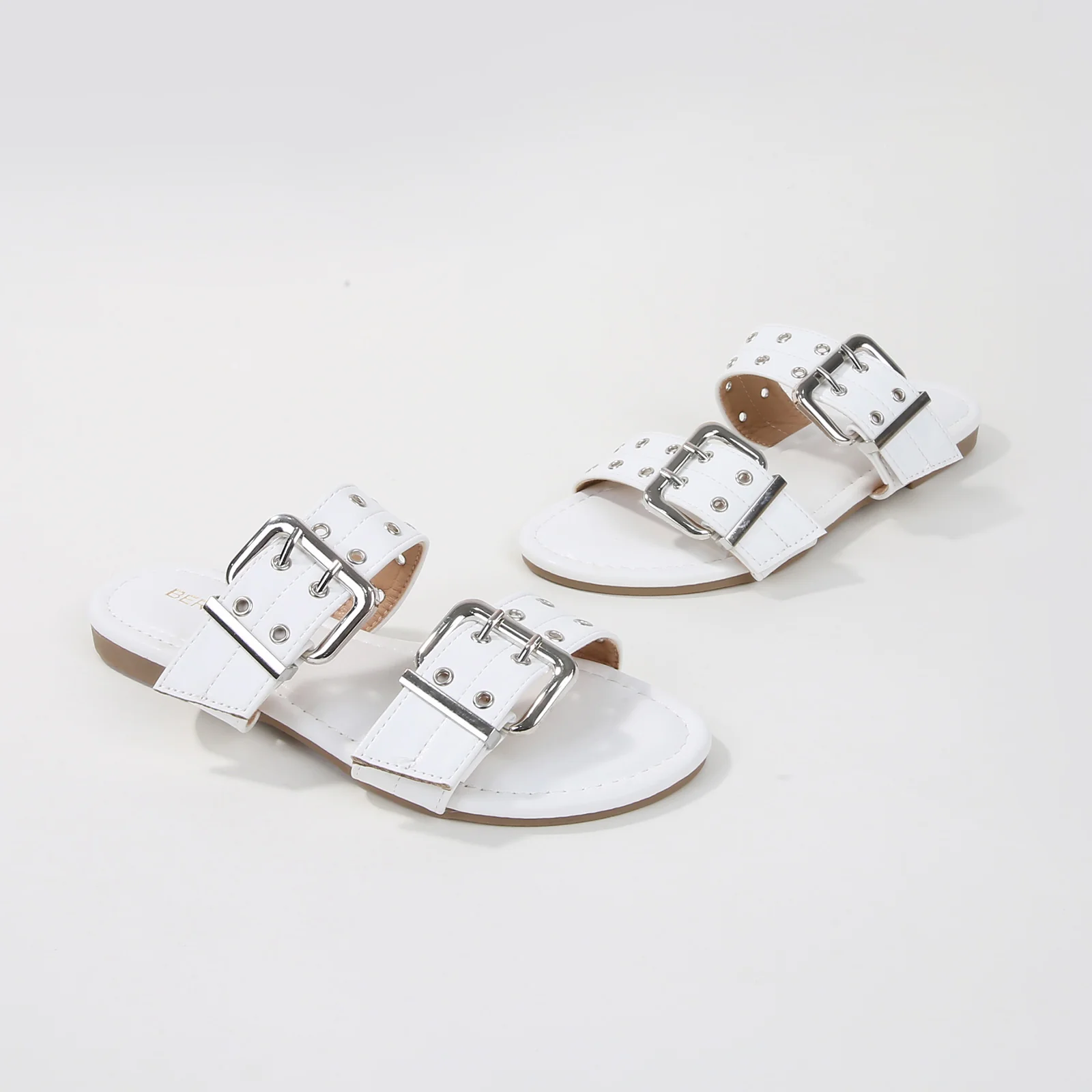 Kyle Double Buckle Slide Sandals - Image 17