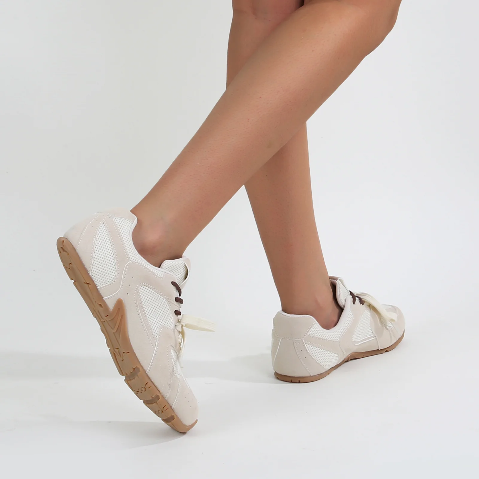 Lula Two-Tone Lace Retro Mesh Sneakers - Image 10