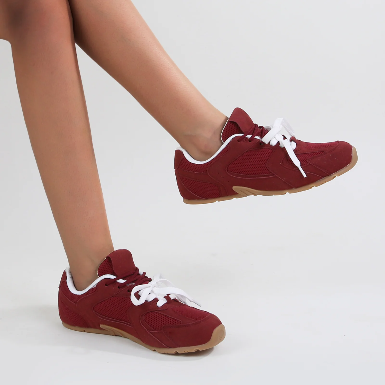 Lula Two-Tone Lace Retro Mesh Sneakers - Image 19