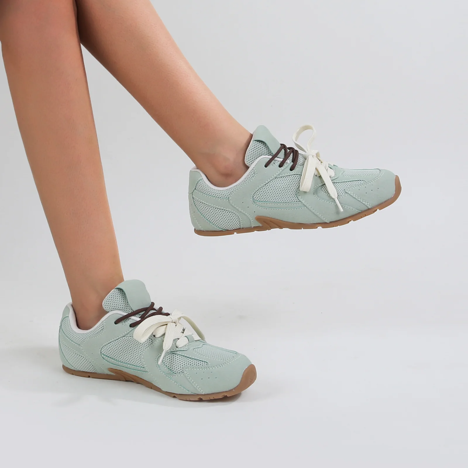 Lula Two-Tone Lace Retro Mesh Sneakers - Image 29