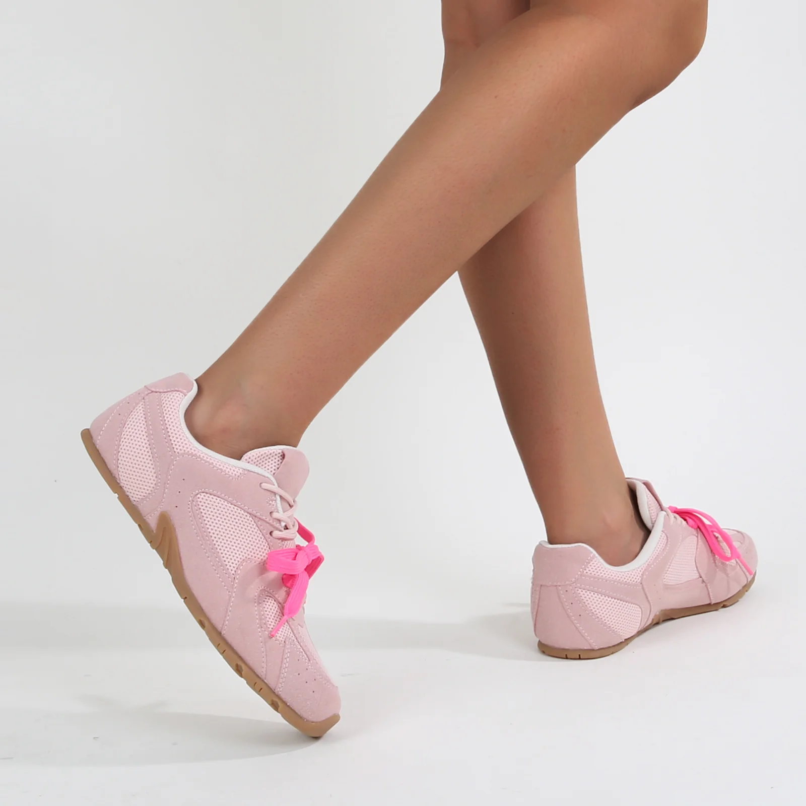 Lula Two-Tone Lace Retro Mesh Sneakers - Image 5