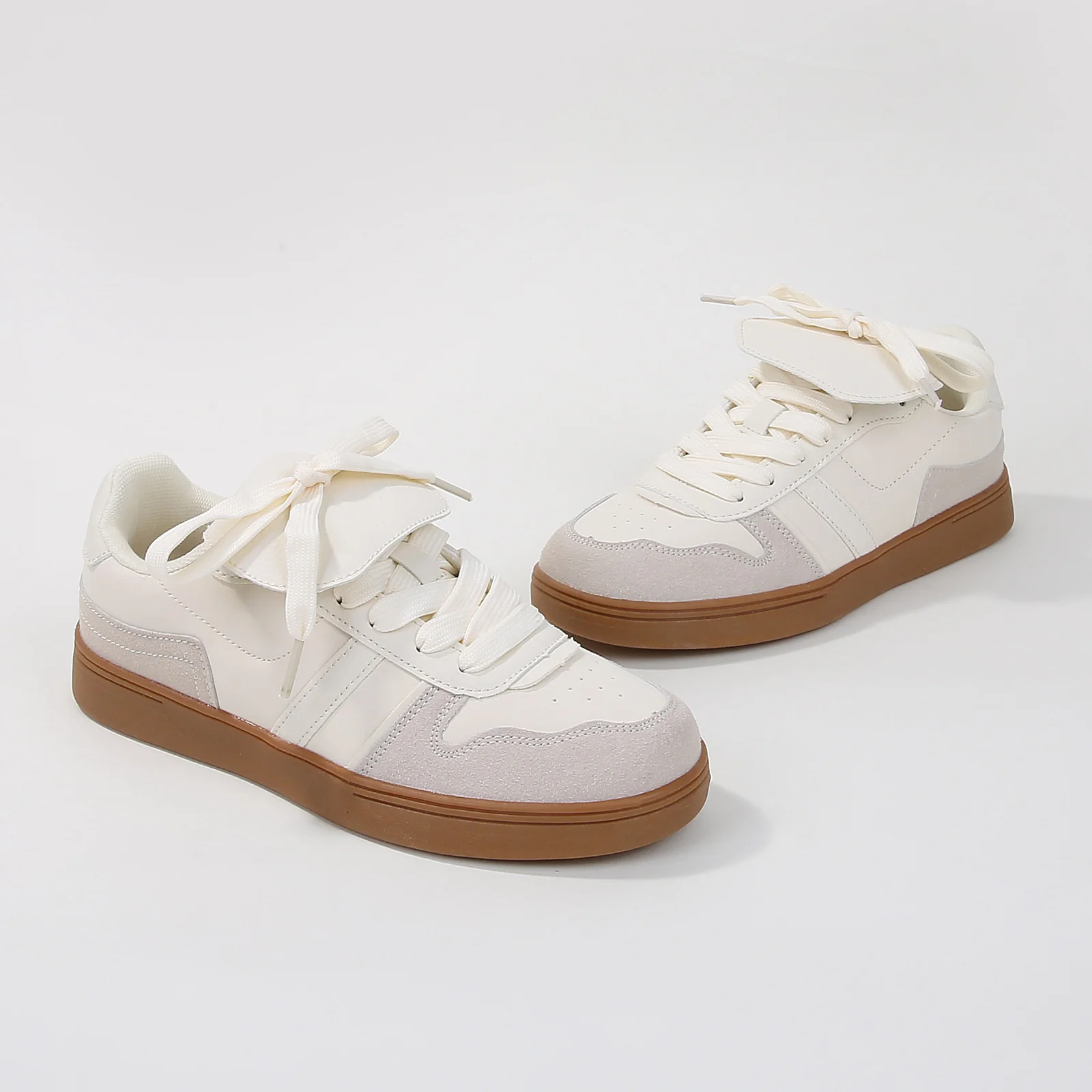 Lupita Folded Tongue Gum Sole Sneakers - Image 12