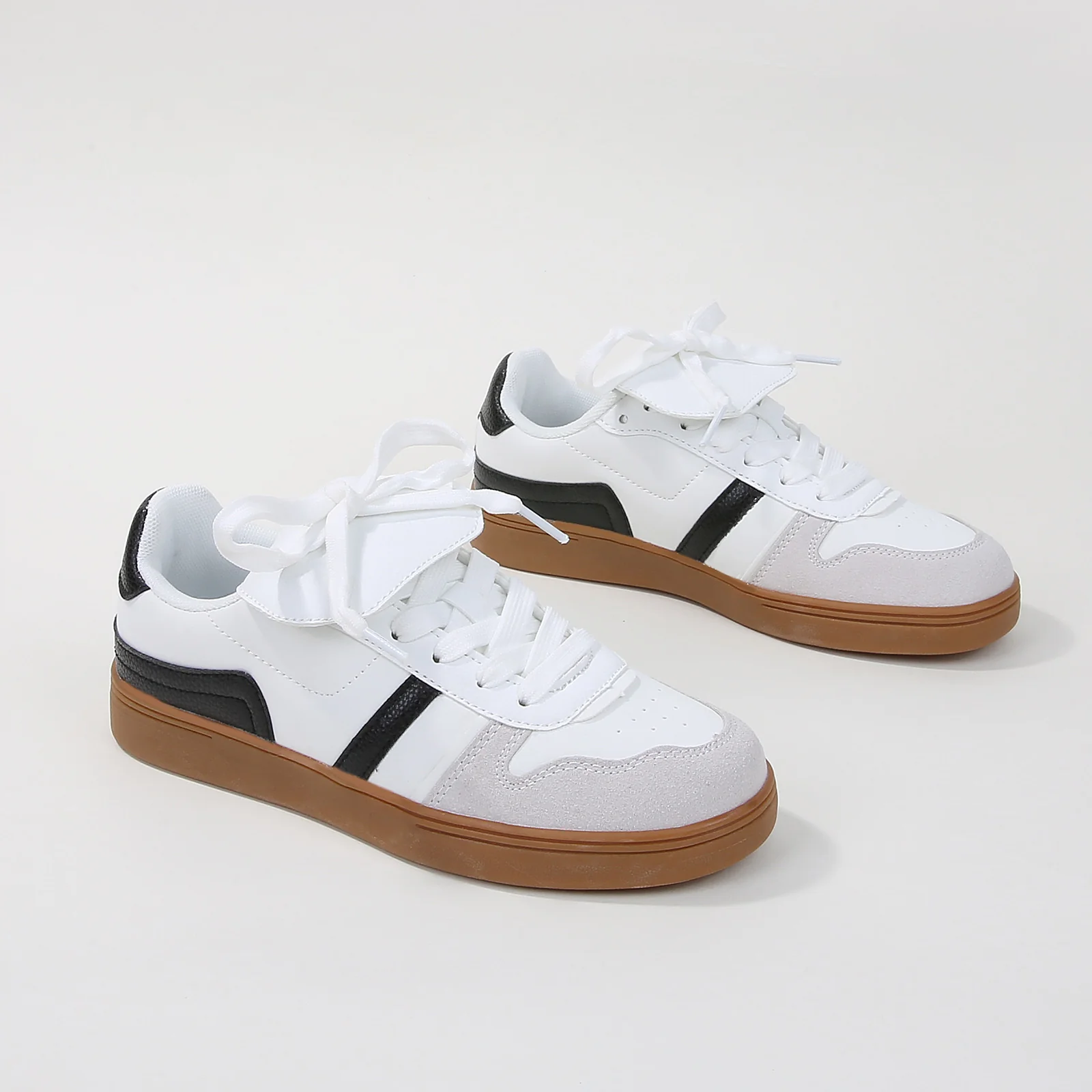 Lupita Folded Tongue Gum Sole Sneakers - Image 3