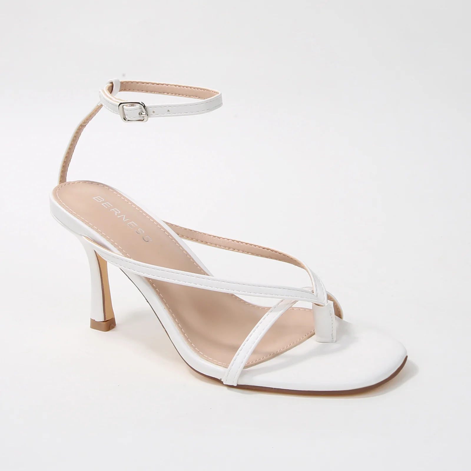 Nadine Slim Toe Post Ankle Strap Heels - Image 16