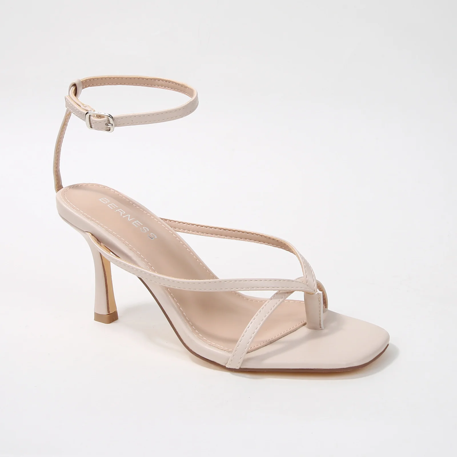 Nadine Slim Toe Post Ankle Strap Heels - Image 6