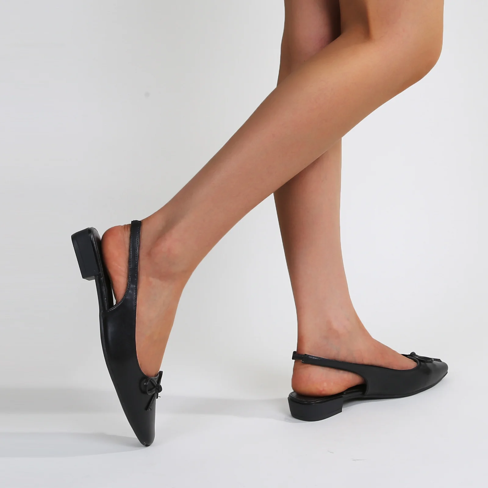 Natasha Dainty Bow Slingback Flats - Image 15