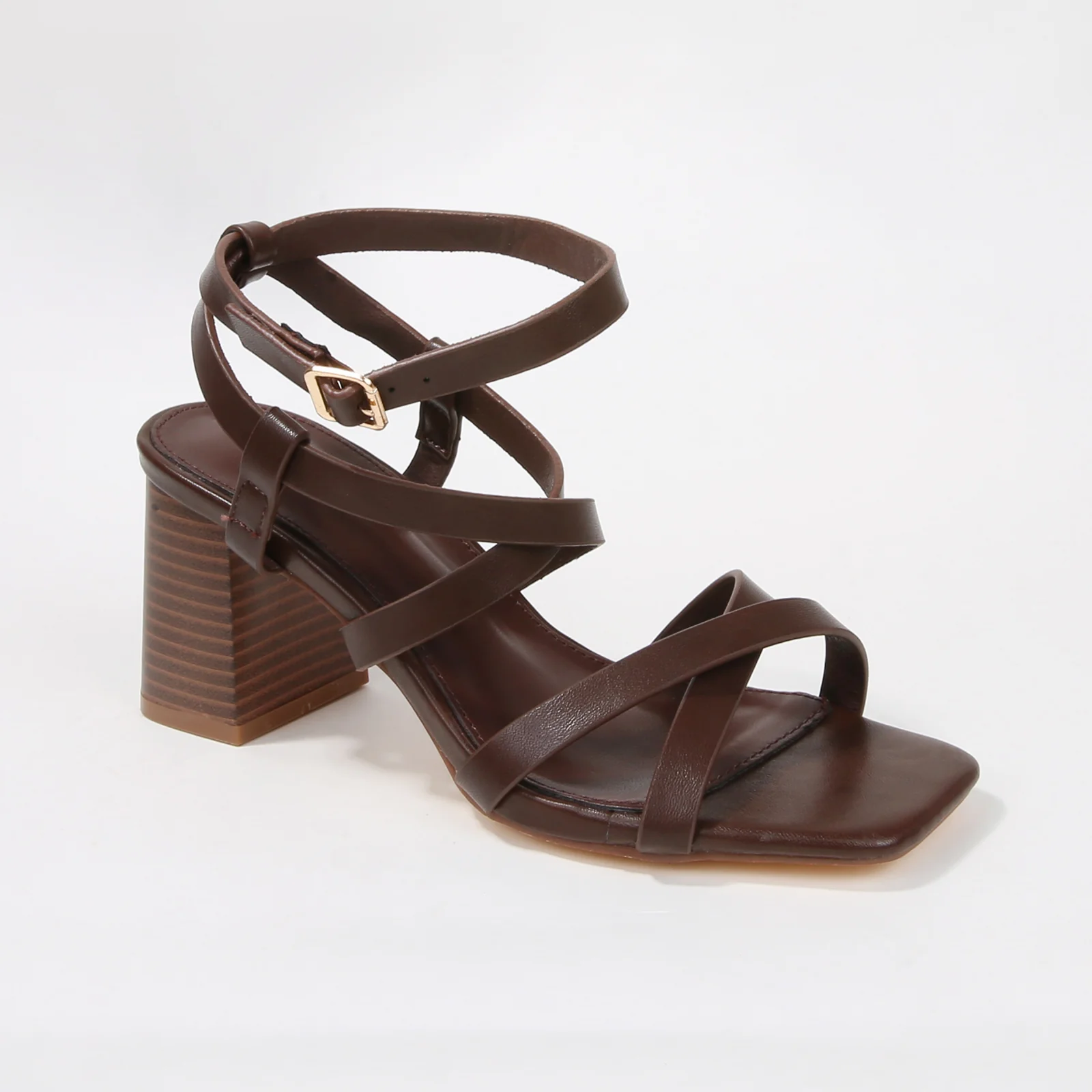Roberta Ankle Strap Block Heel Sandals - Image 11