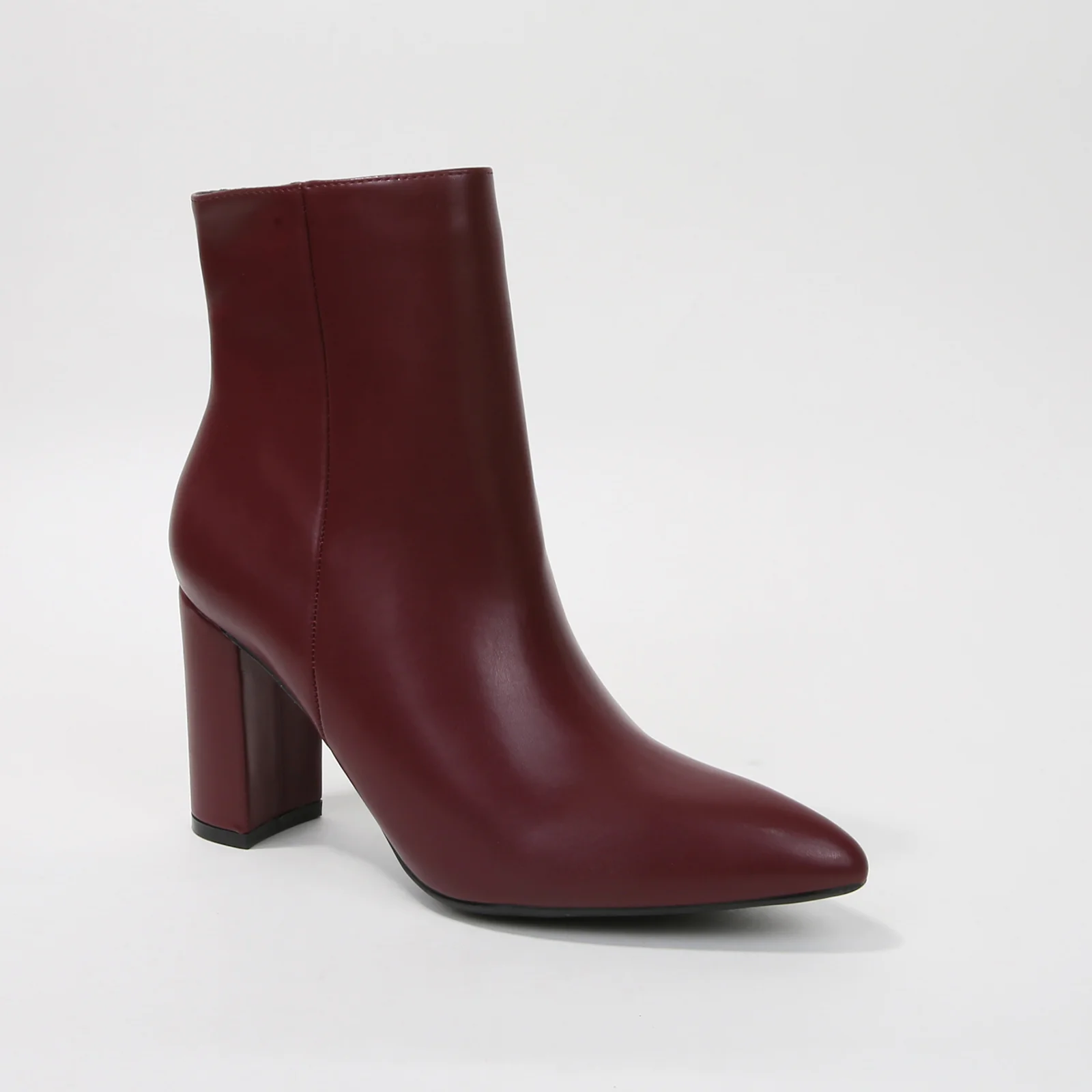 Sara Pointed Block Heel Ankle Boots - Image 11