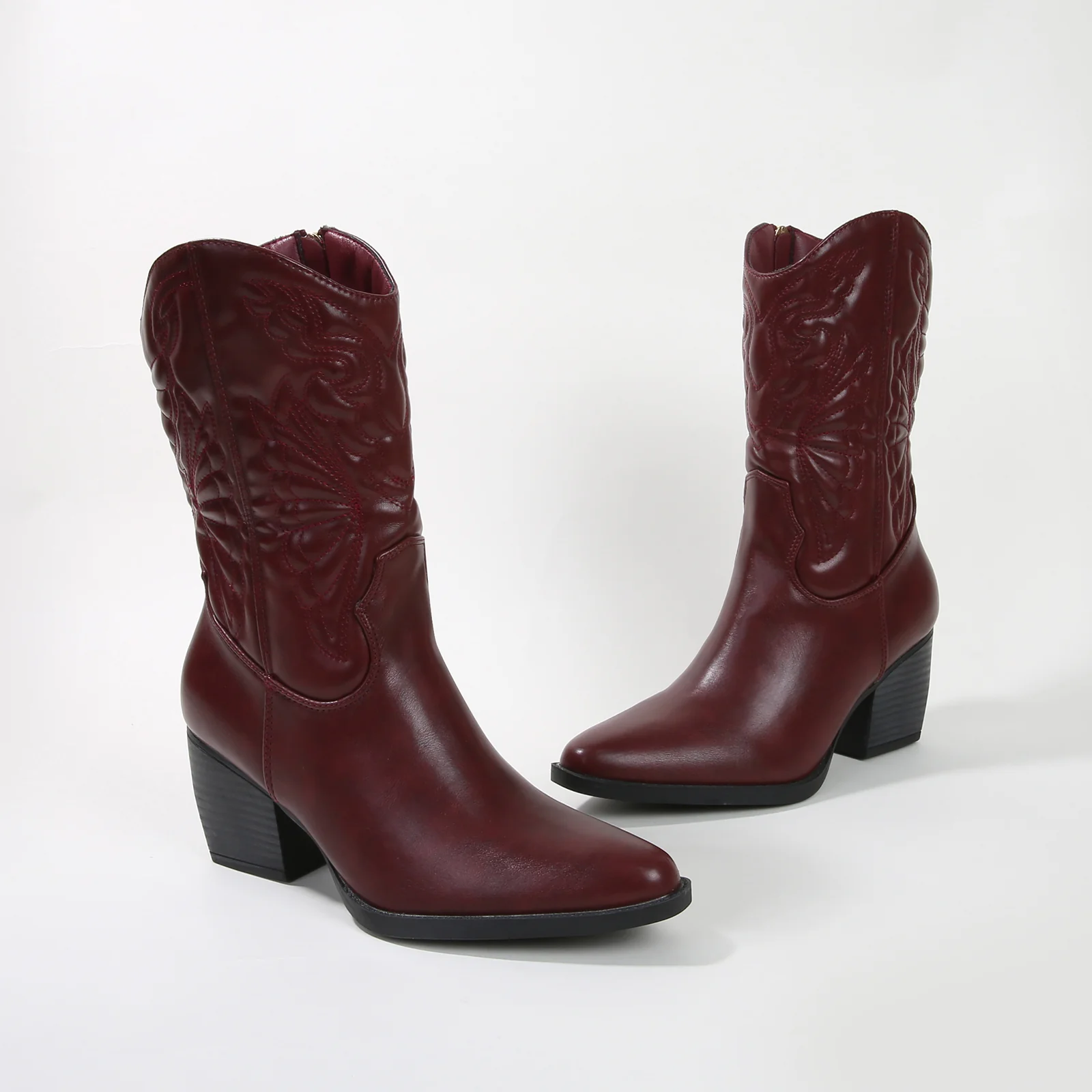 Texas Classic Embroidered Cowboy Boots - Image 21