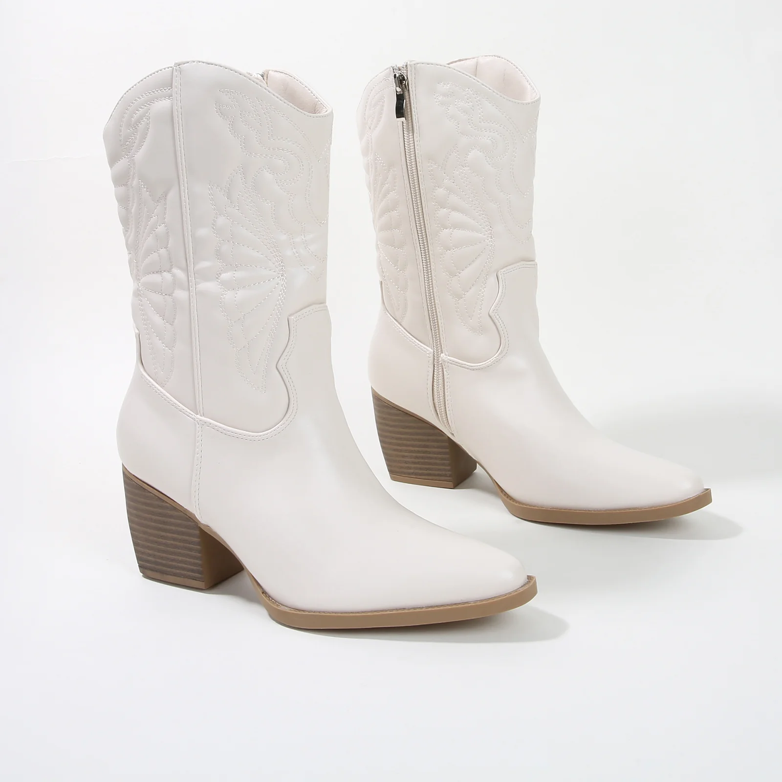 Texas Classic Embroidered Cowboy Boots - Image 28