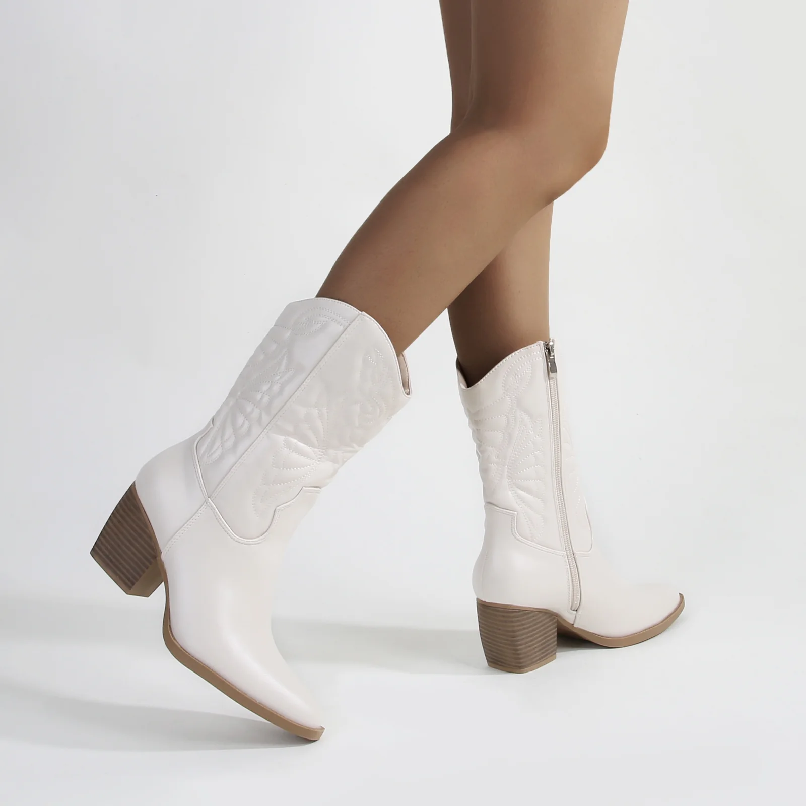 Texas Classic Embroidered Cowboy Boots - Image 29