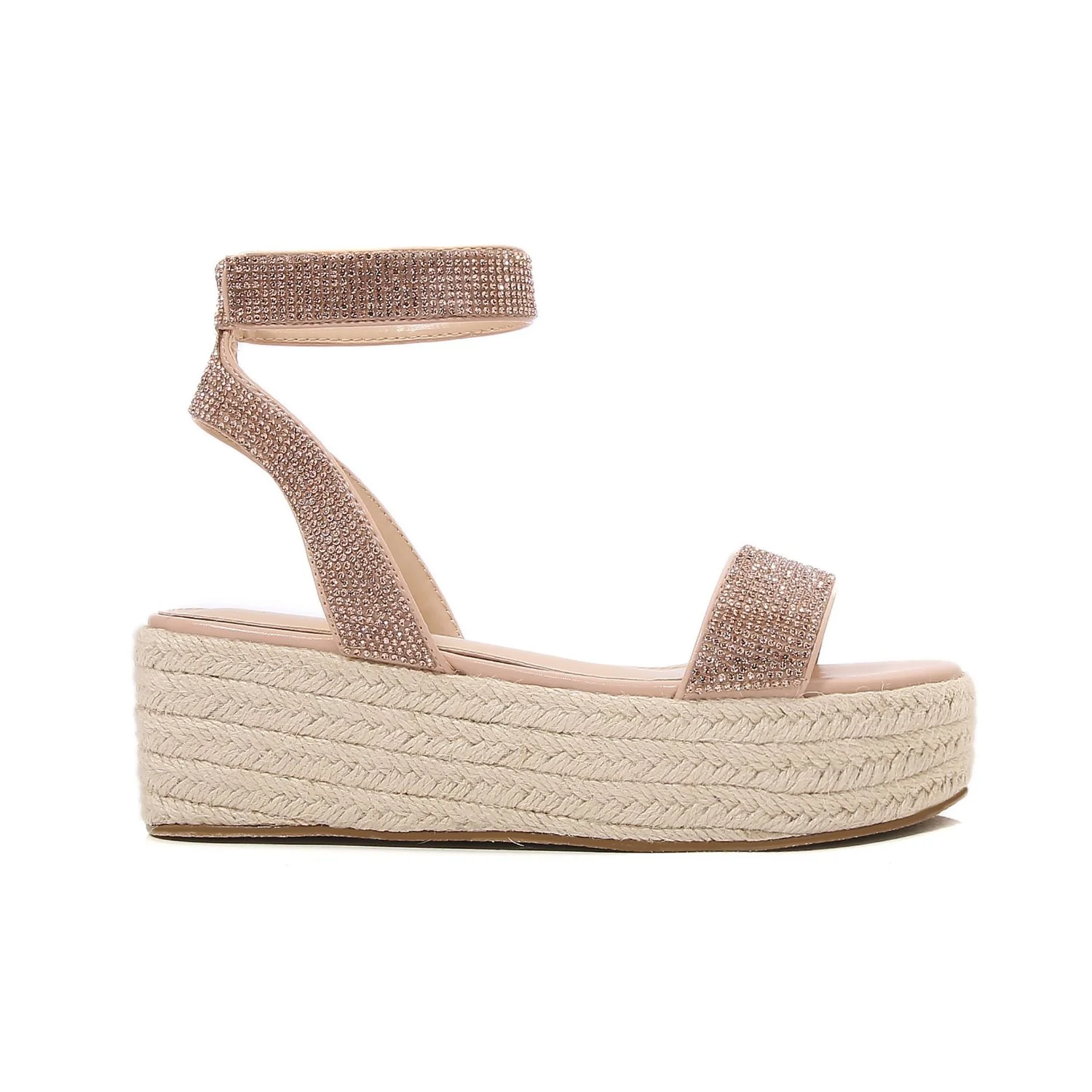 Thea Rhinestone Embellished Platform Espadrille Sandals - Image 6