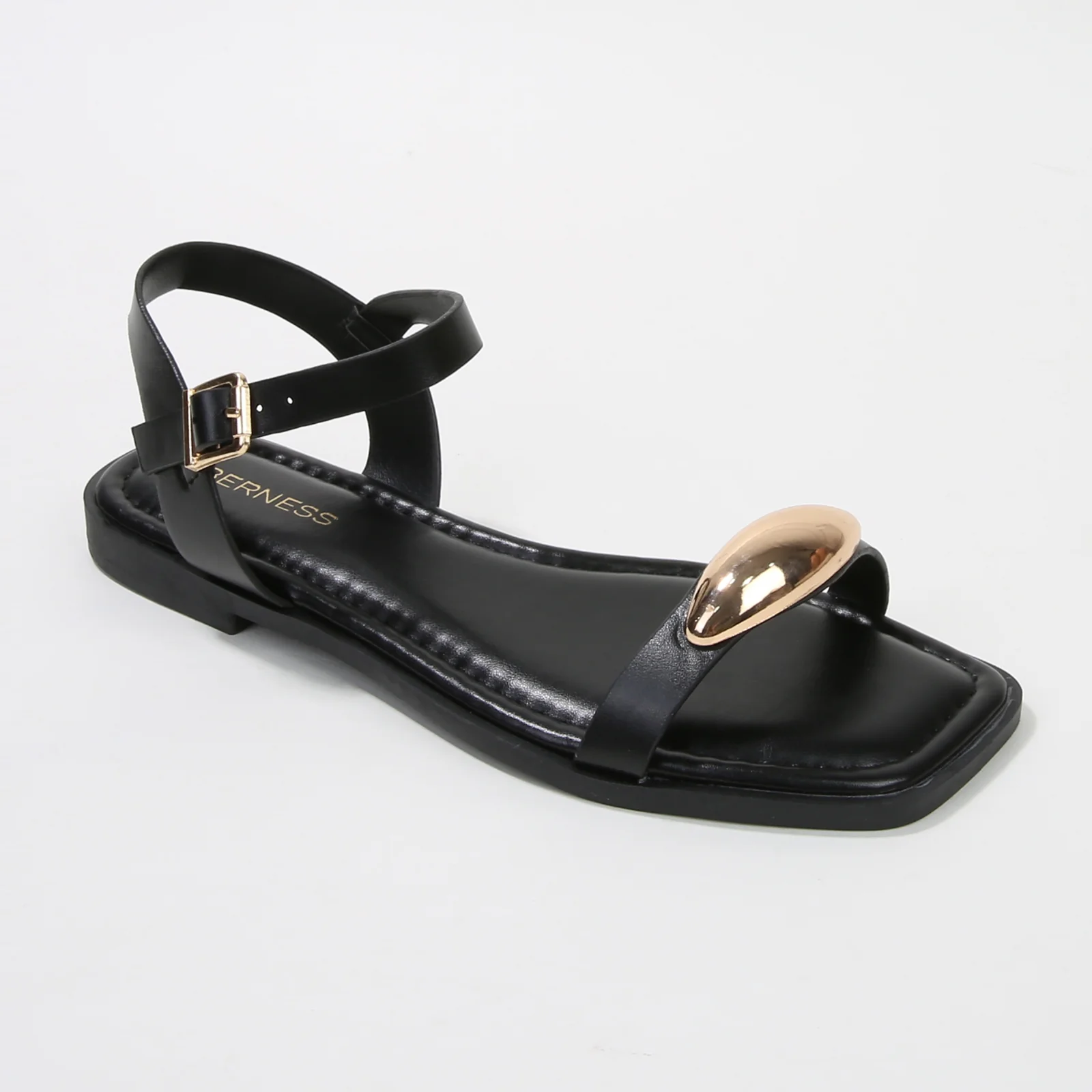 Tristan Sculped Accent Strappy Flat Sandals - Image 5