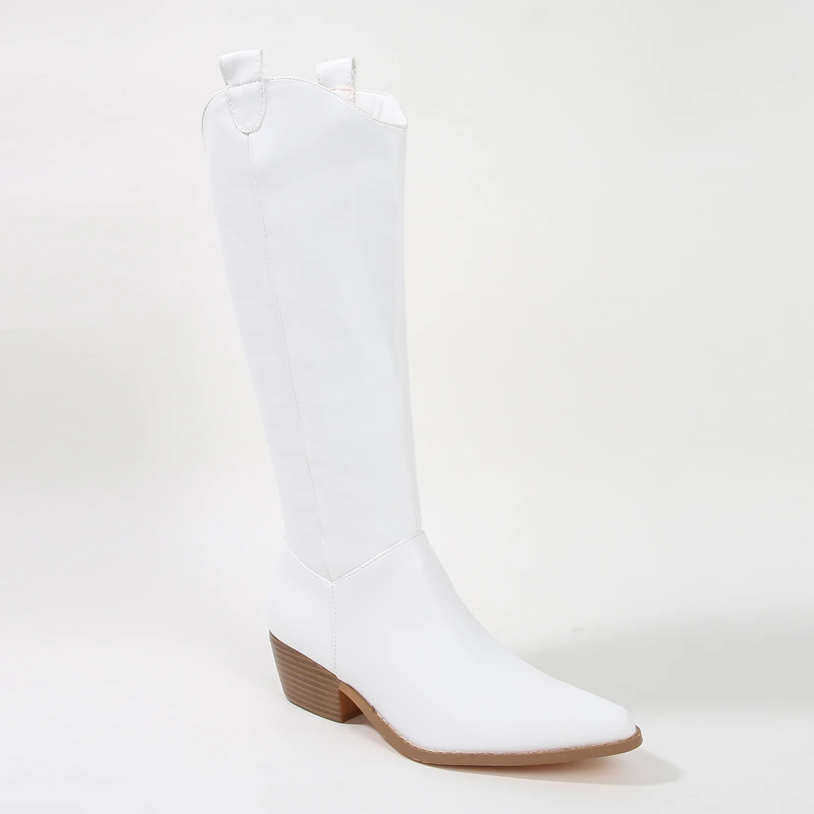 Vanessa Minimalist Mid-Calf Western Boots - Image 10