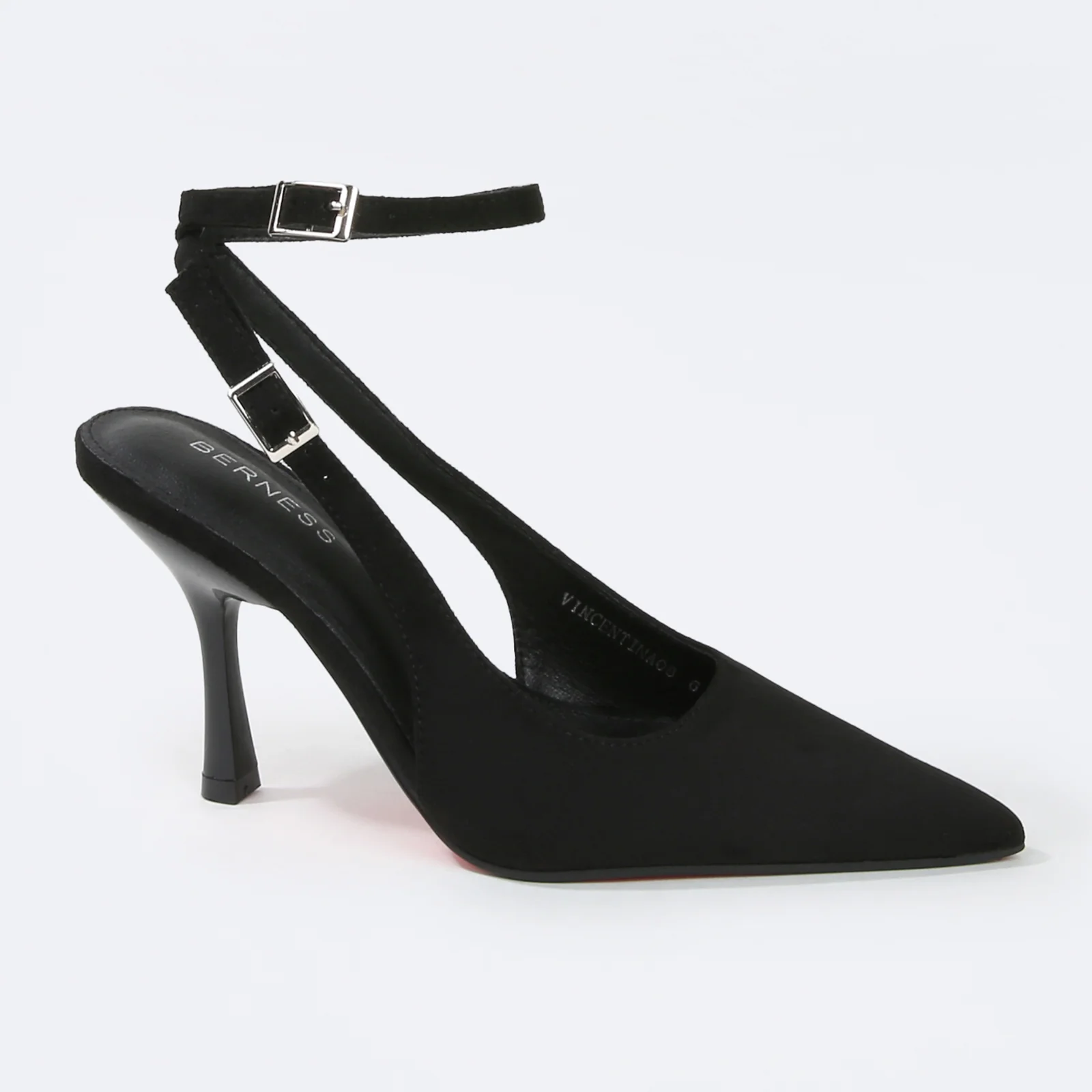 Vincentina Faux Suede Ankle Strap Slingback Heels - Image 16